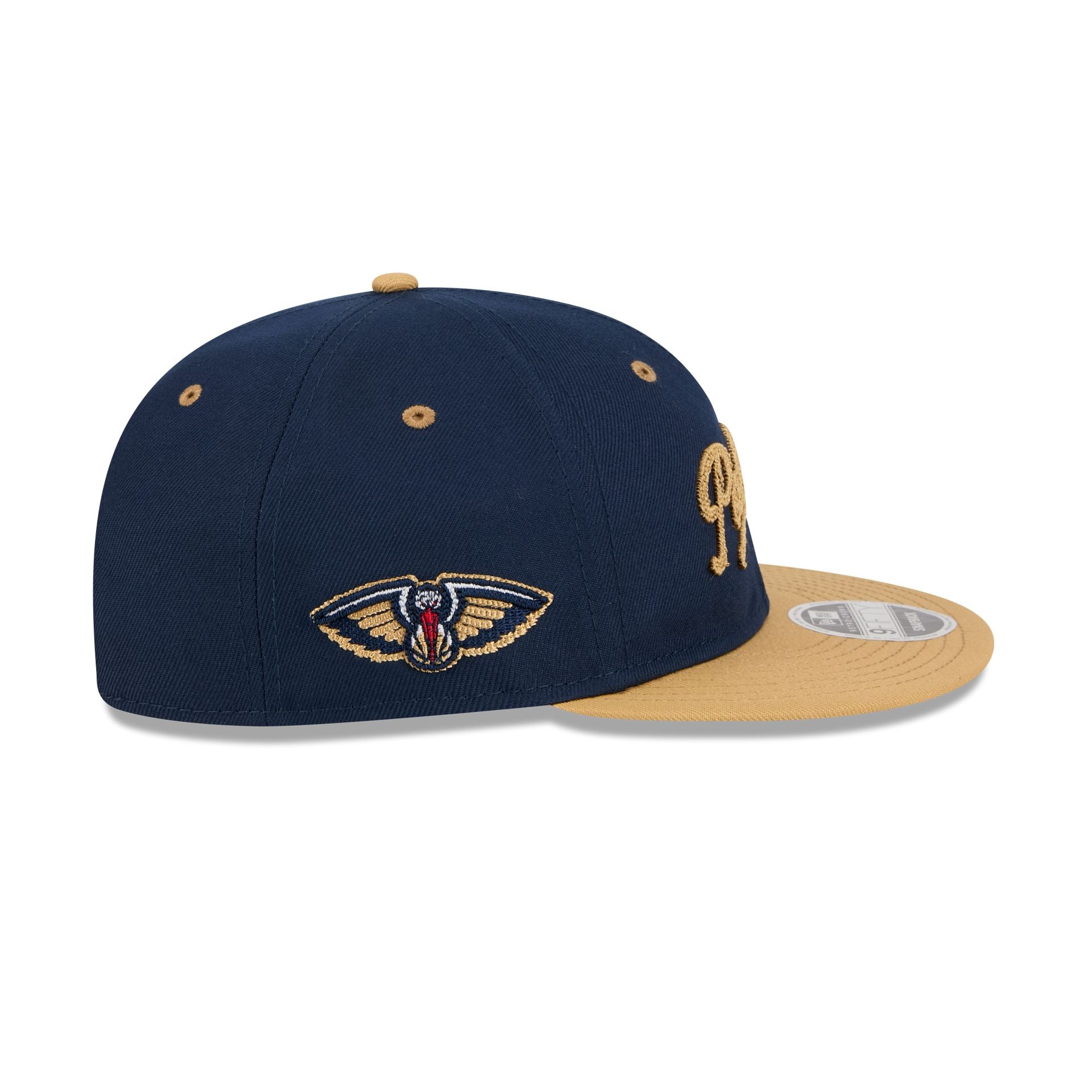 New Orleans Pelicans Chainstitch Script Retro Crown 9FIFTY Snapback Hat - Image 4