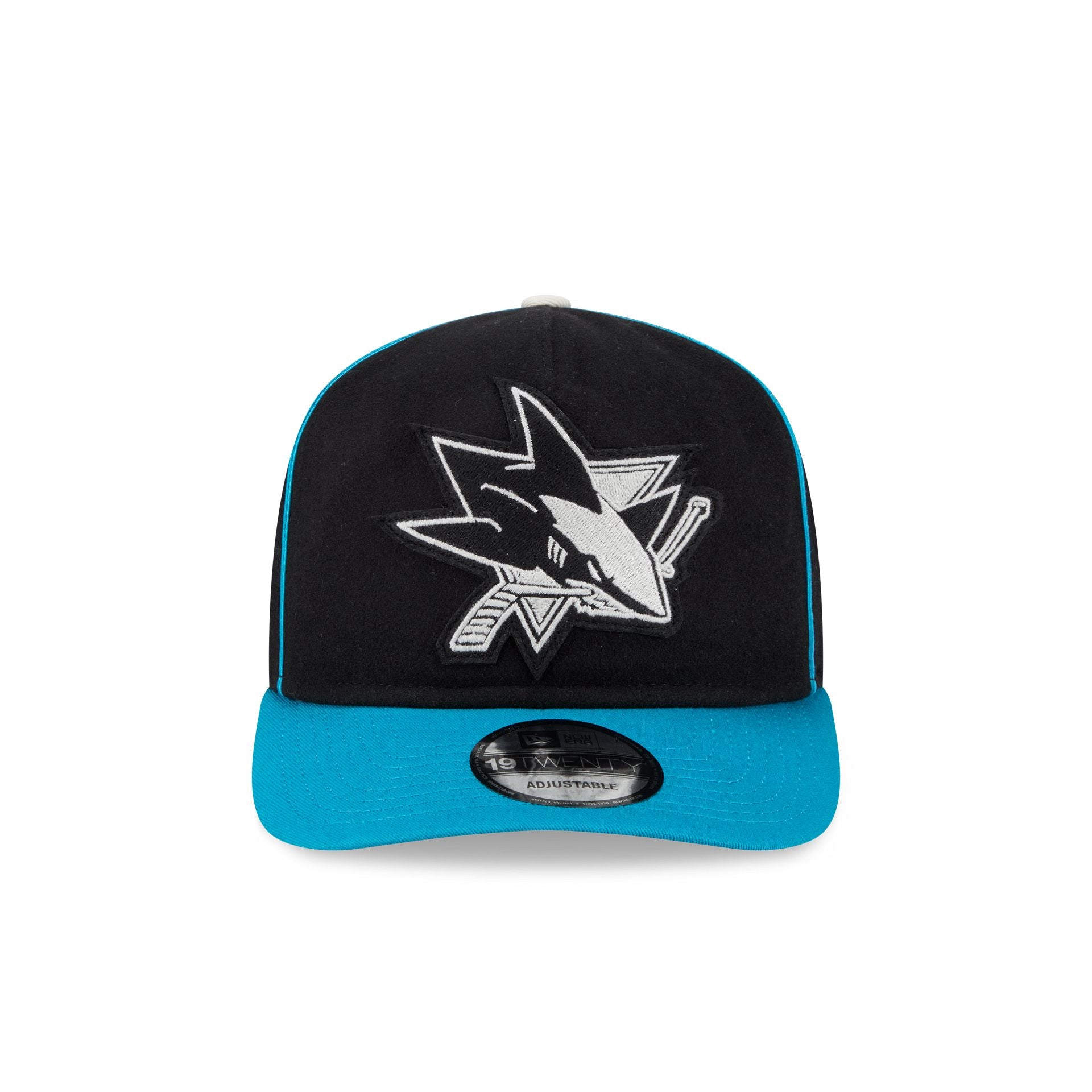 San Jose Sharks Felt Logo 19TWENTY Adjustable Hat - Image 2