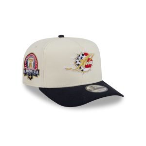 Miami Dolphins Chrome White Stars and Stripes 9FIFTY A-Frame Snapback