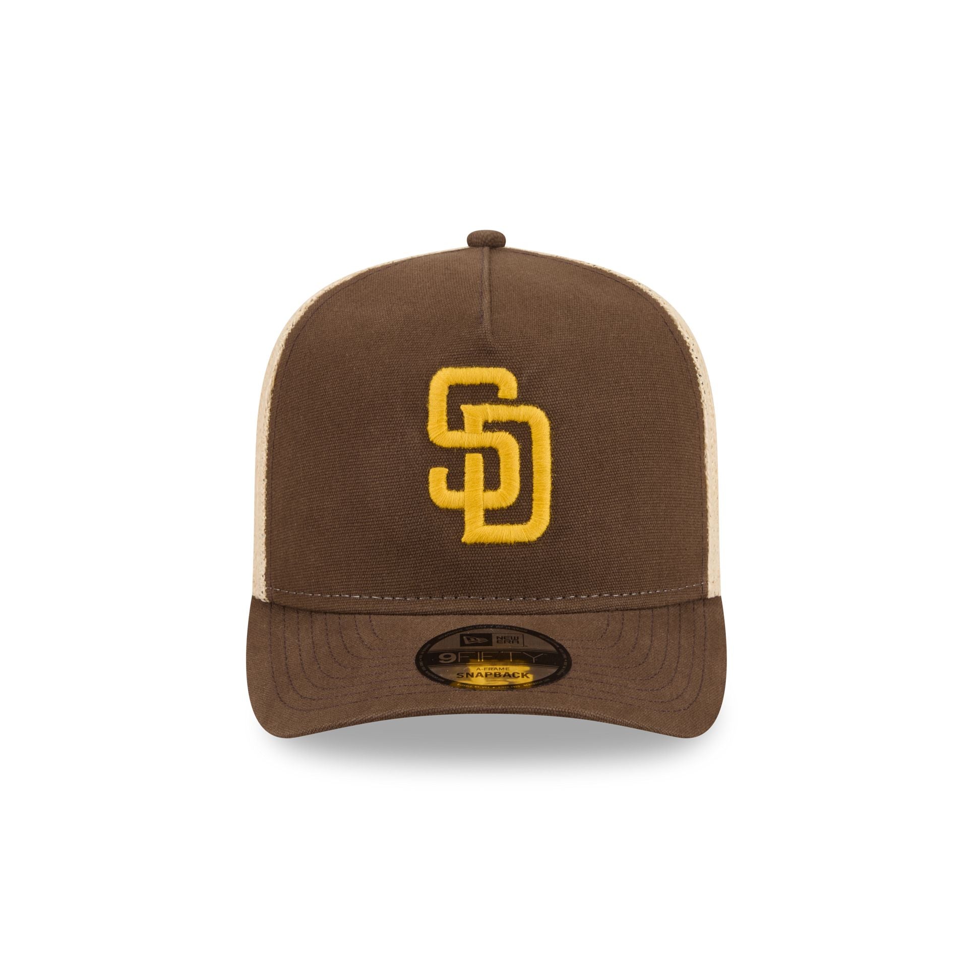 San Diego Padres Grained 9FIFTY A-Frame Snapback Hat - Image 2