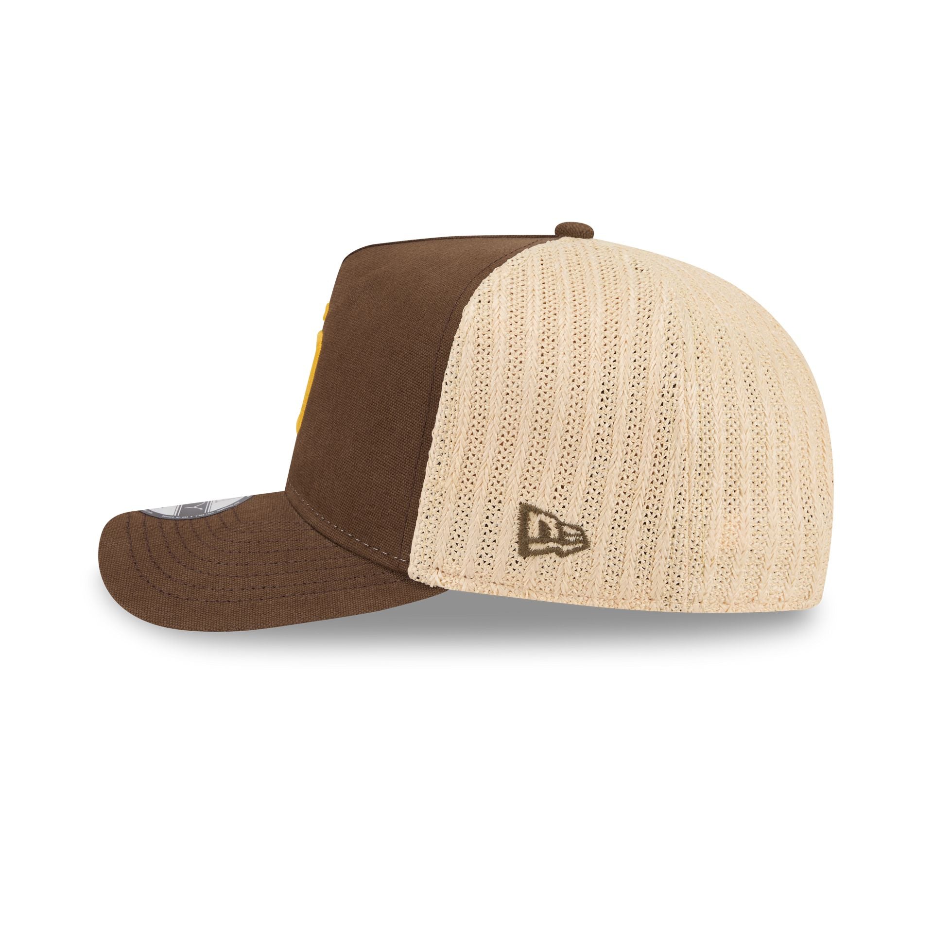 San Diego Padres Grained 9FIFTY A-Frame Snapback Hat - Image 4