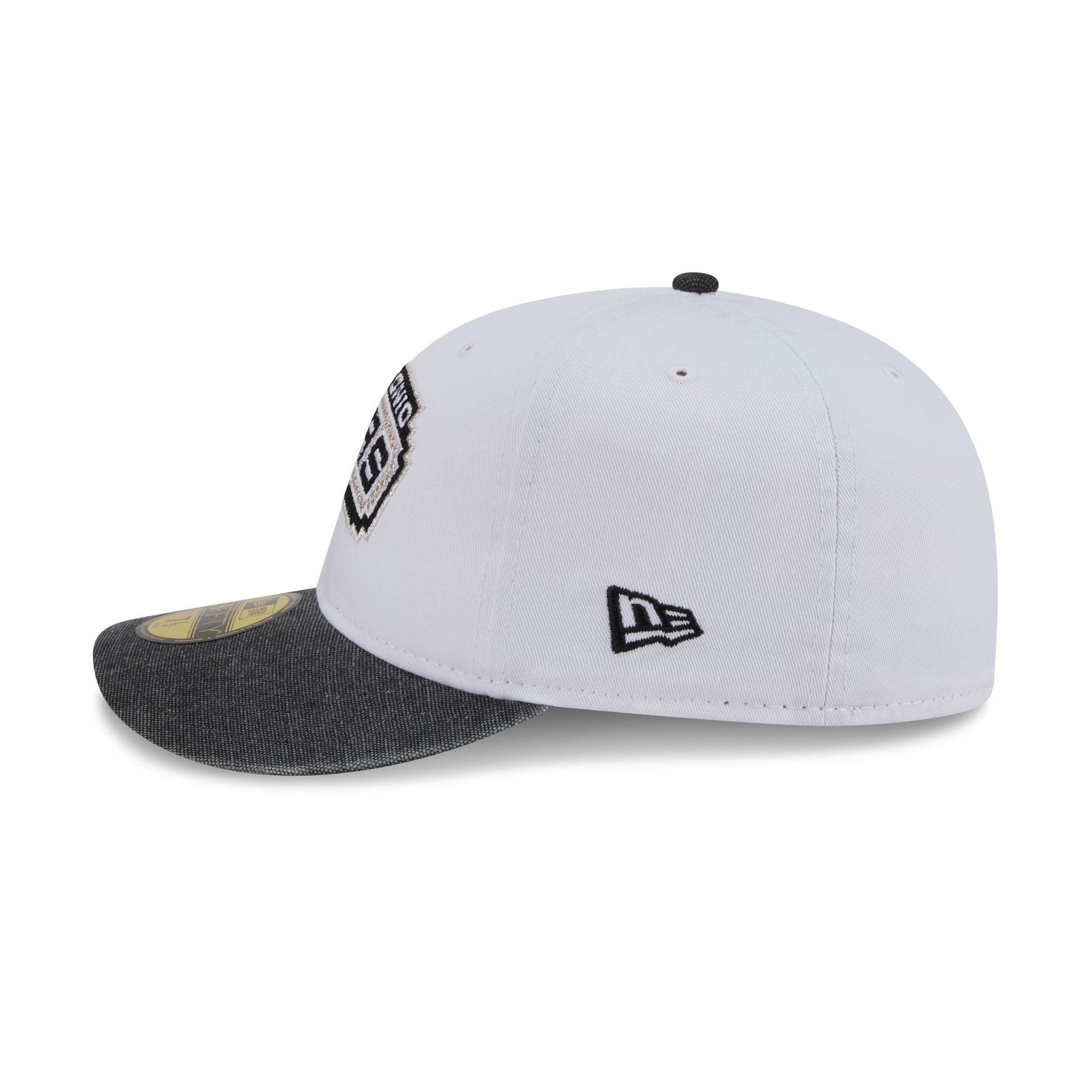 San Antonio Spurs Hardwood Classics Diamond Stitch White 59FIFTY Fitted Hat - Image 5