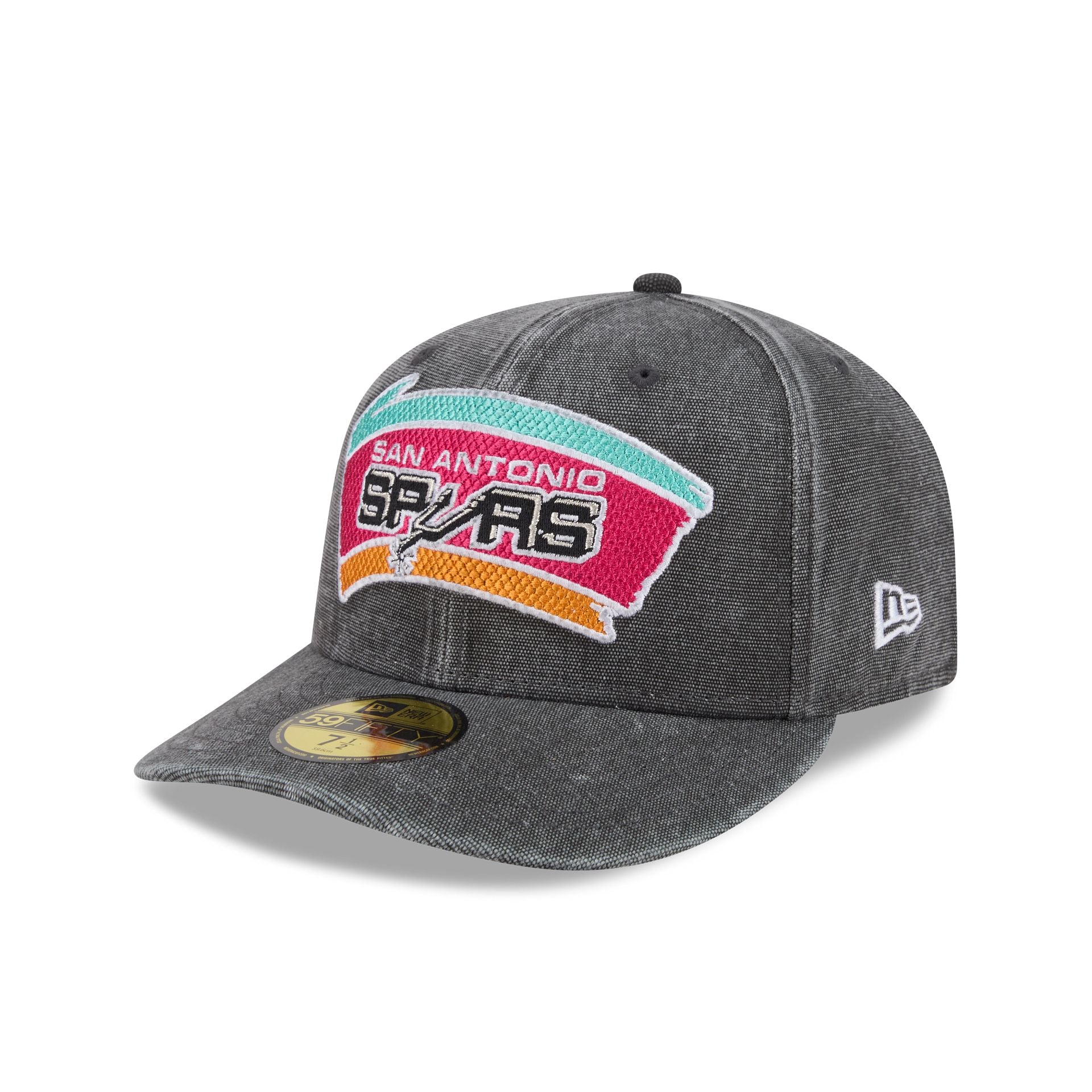 San Antonio Spurs Hardwood Classics Diamond Stitch 59FIFTY Fitted Hat - Image 3