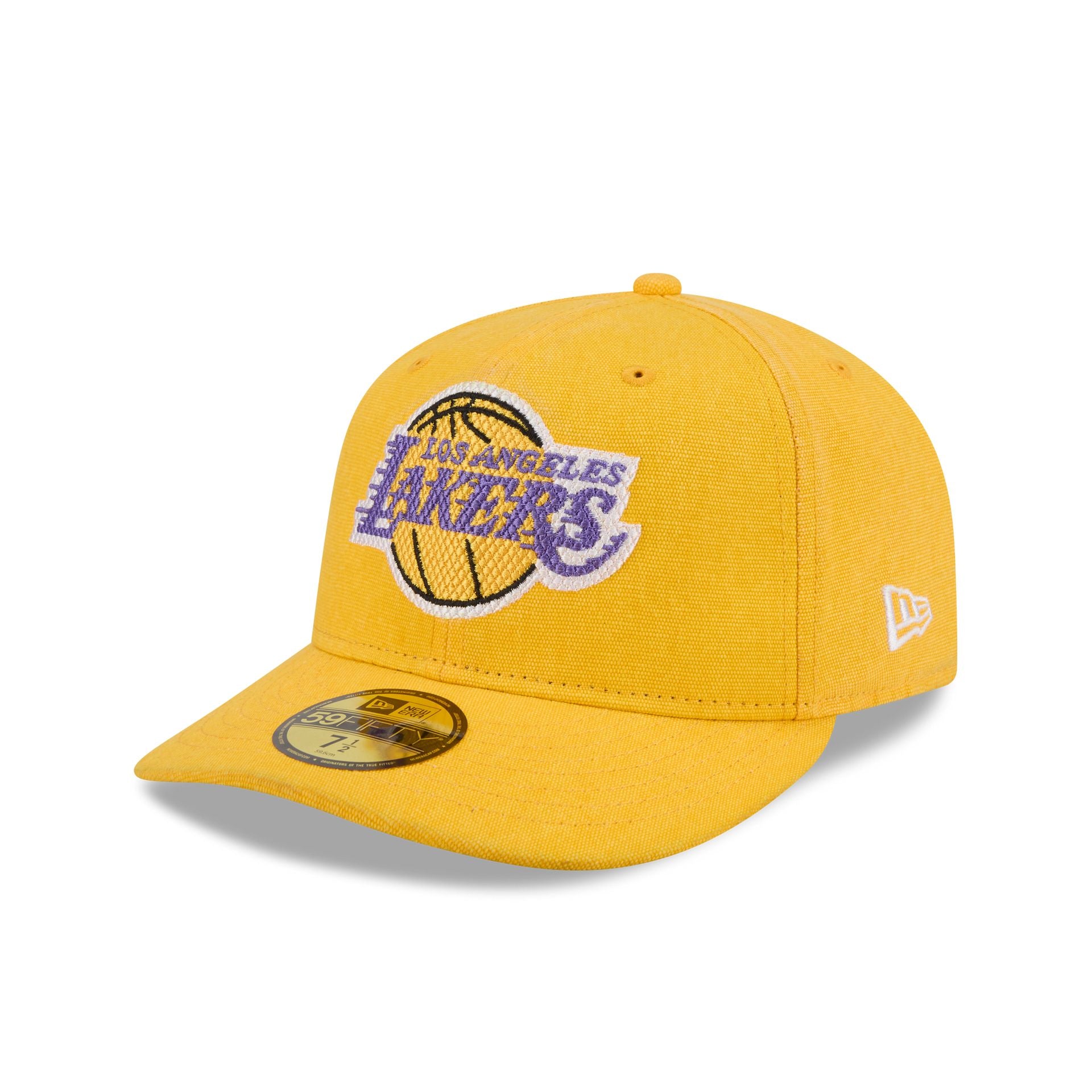 Los Angeles Lakers Hardwood Classics Diamond Stitch Yellow 59FIFTY Fit - Image 3