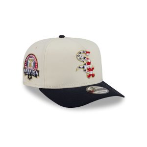 Chicago White Sox Chrome White Stars and Stripes 9FIFTY A-Frame Snapba