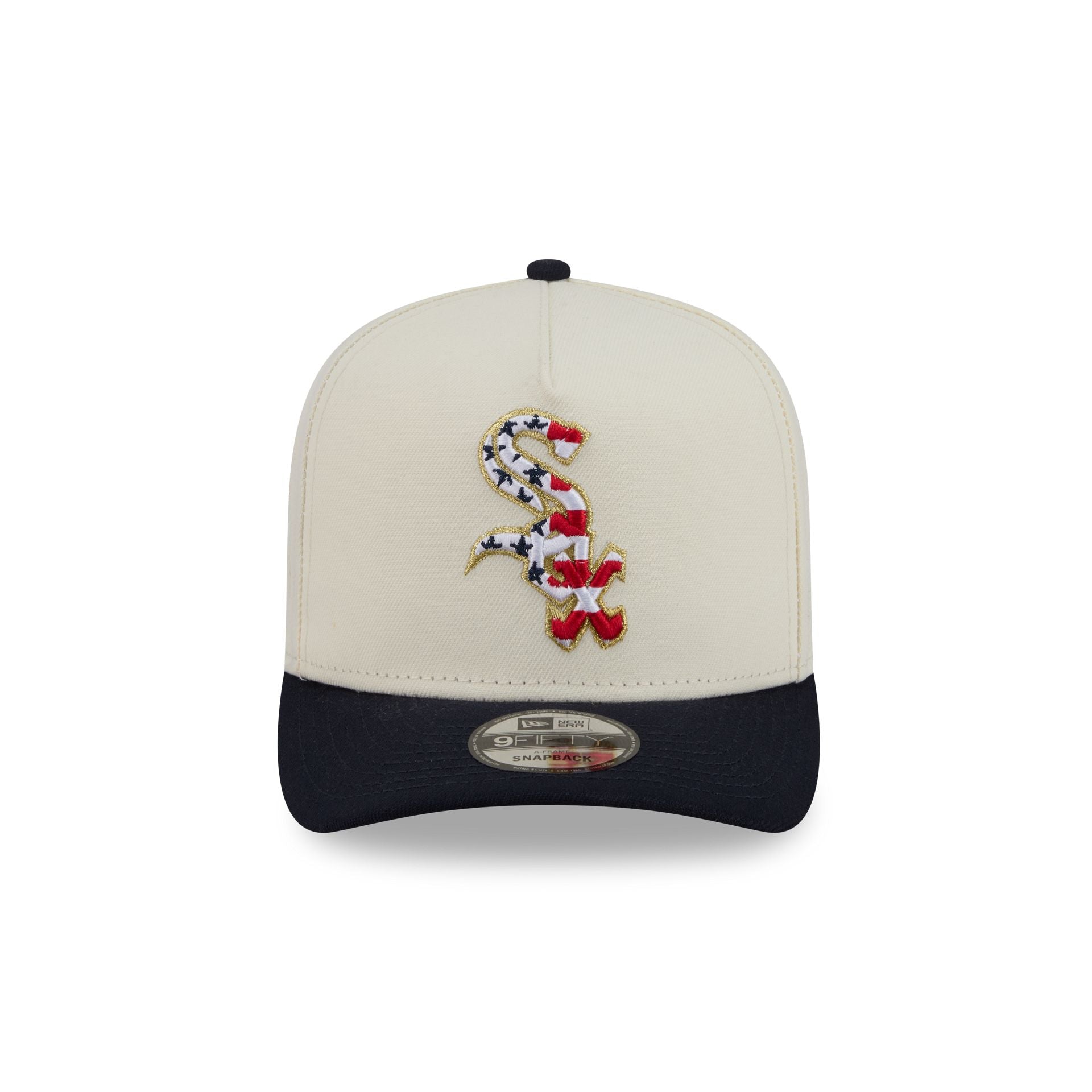 Chicago White Sox Chrome White Stars and Stripes 9FIFTY A-Frame Snapba - Image 2