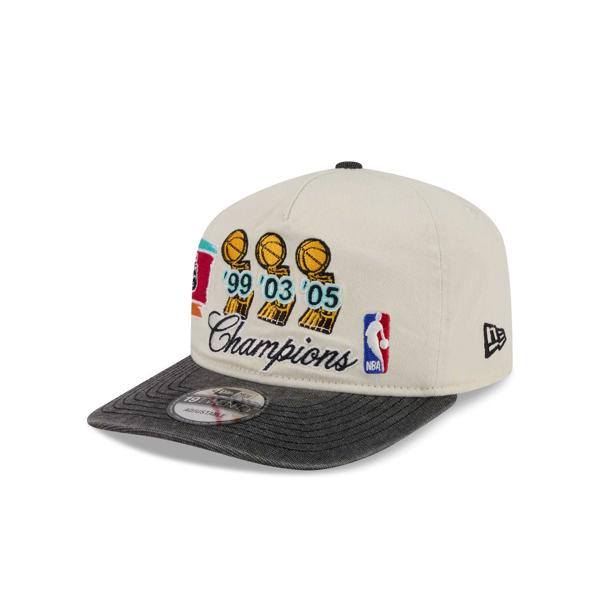 San Antonio Spurs Hardwood Classics Past Glory 19TWENTY Adjustable Hat - Image 3