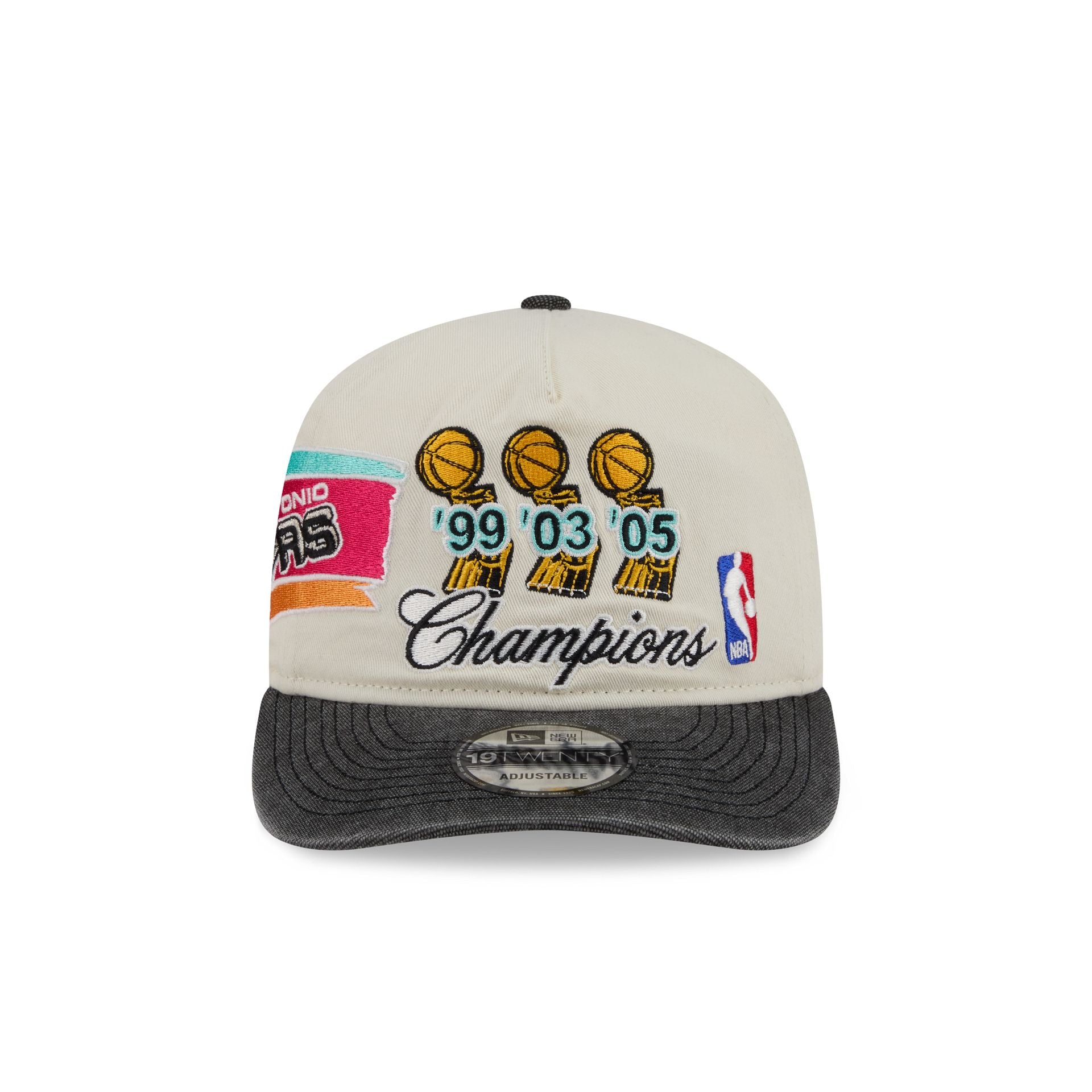 San Antonio Spurs Hardwood Classics Past Glory 19TWENTY Adjustable Hat - Image 2