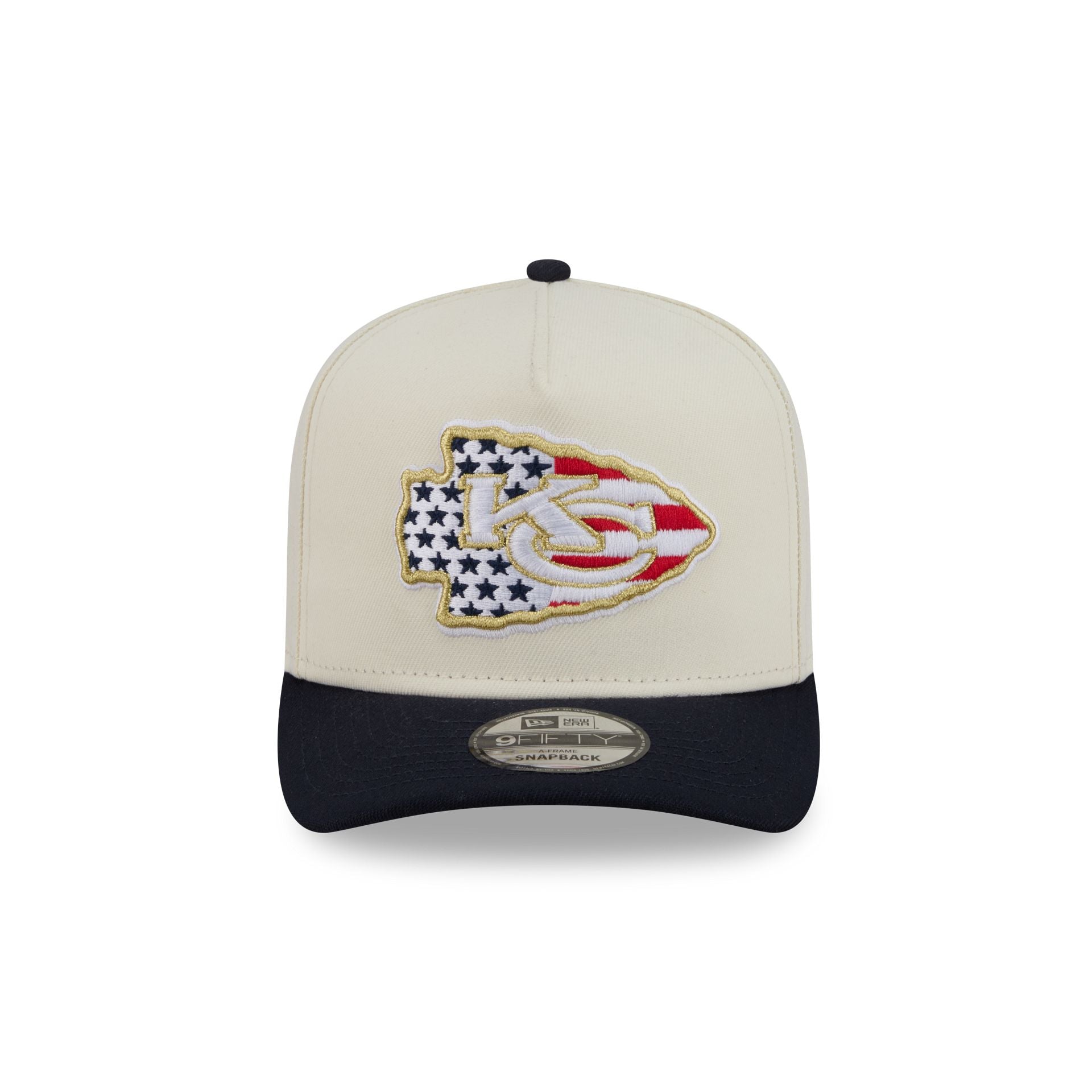 Kansas City Chiefs Chrome White Stars and Stripes 9FIFTY A-Frame Snapb - Image 2