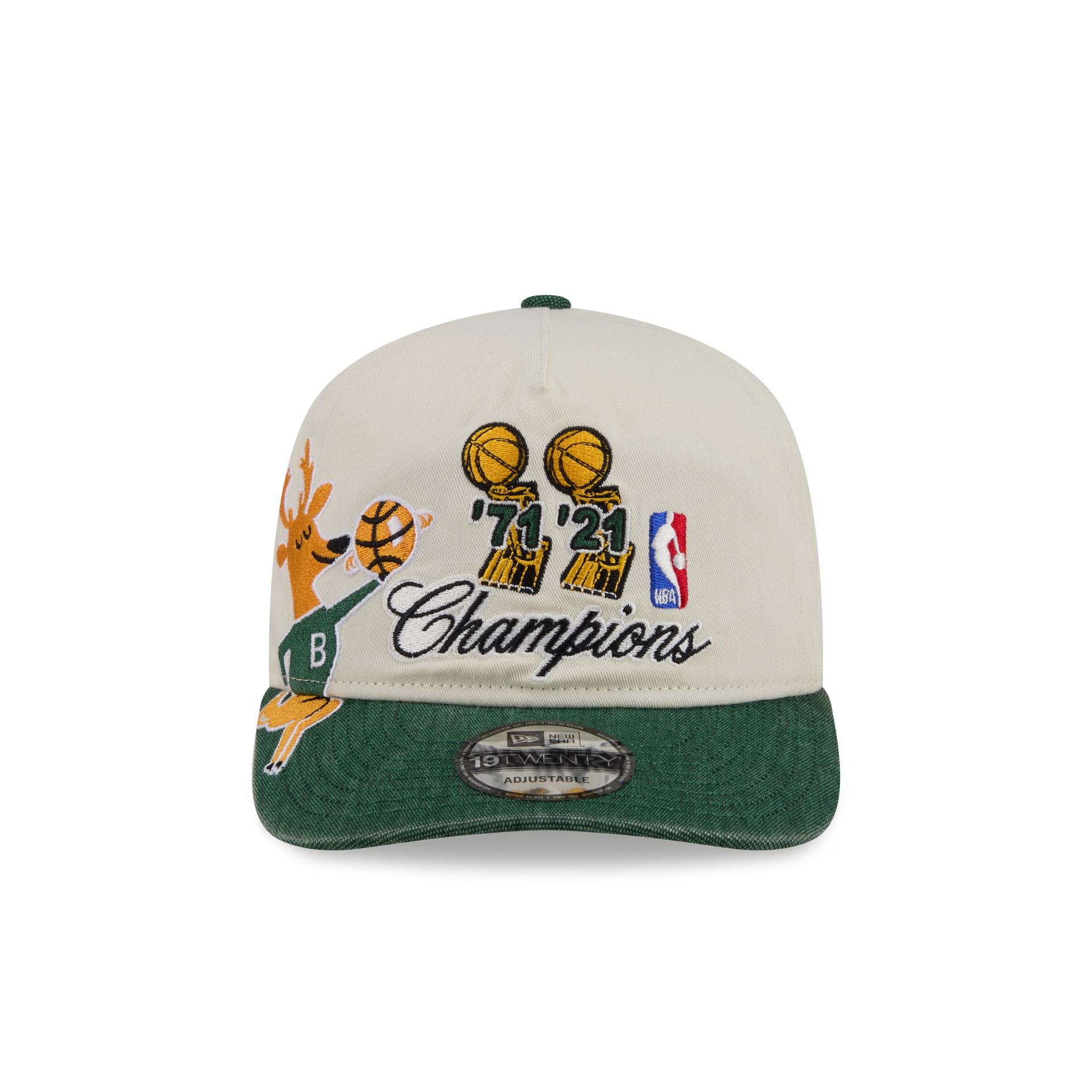 Milwaukee Bucks Hardwood Classics Past Glory 19TWENTY Adjustable Hat - Image 2