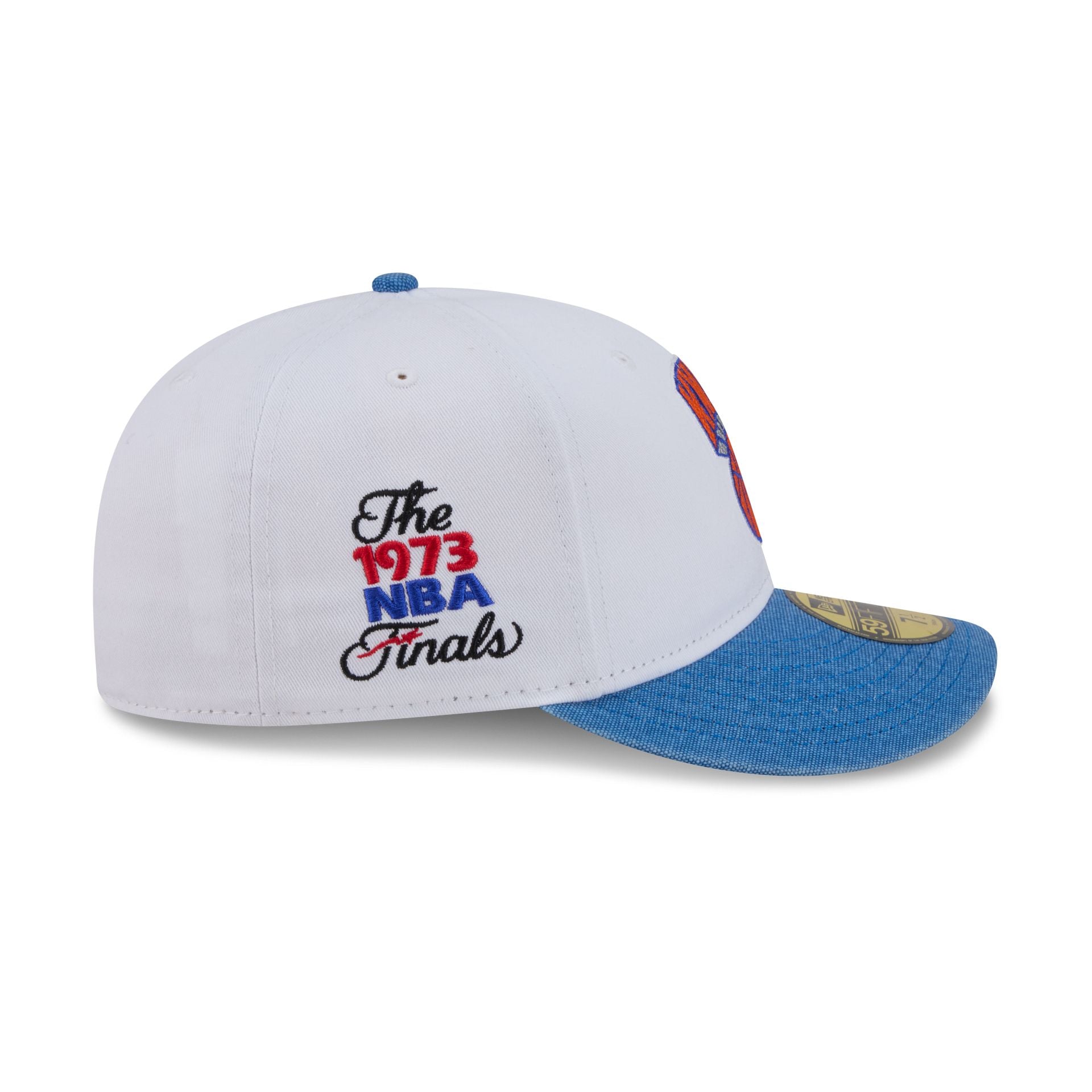 New York Knicks Hardwood Classics Diamond Stitch White 59FIFTY Fitted Hat - Image 4