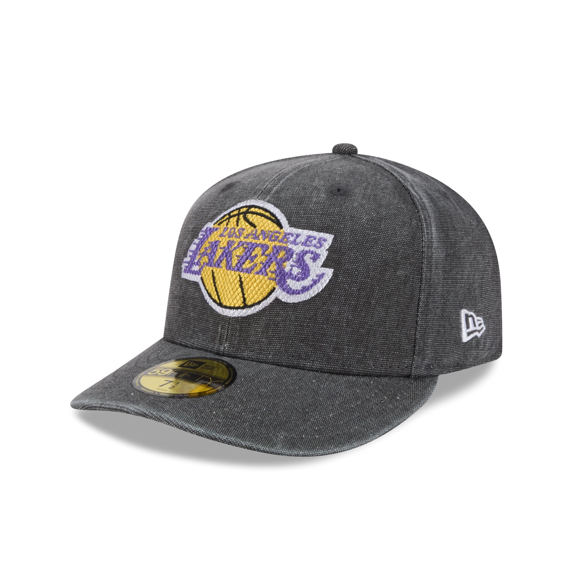 Los Angeles Lakers Hardwood Classics Diamond Stitch Black 59FIFTY Fitt - Image 3