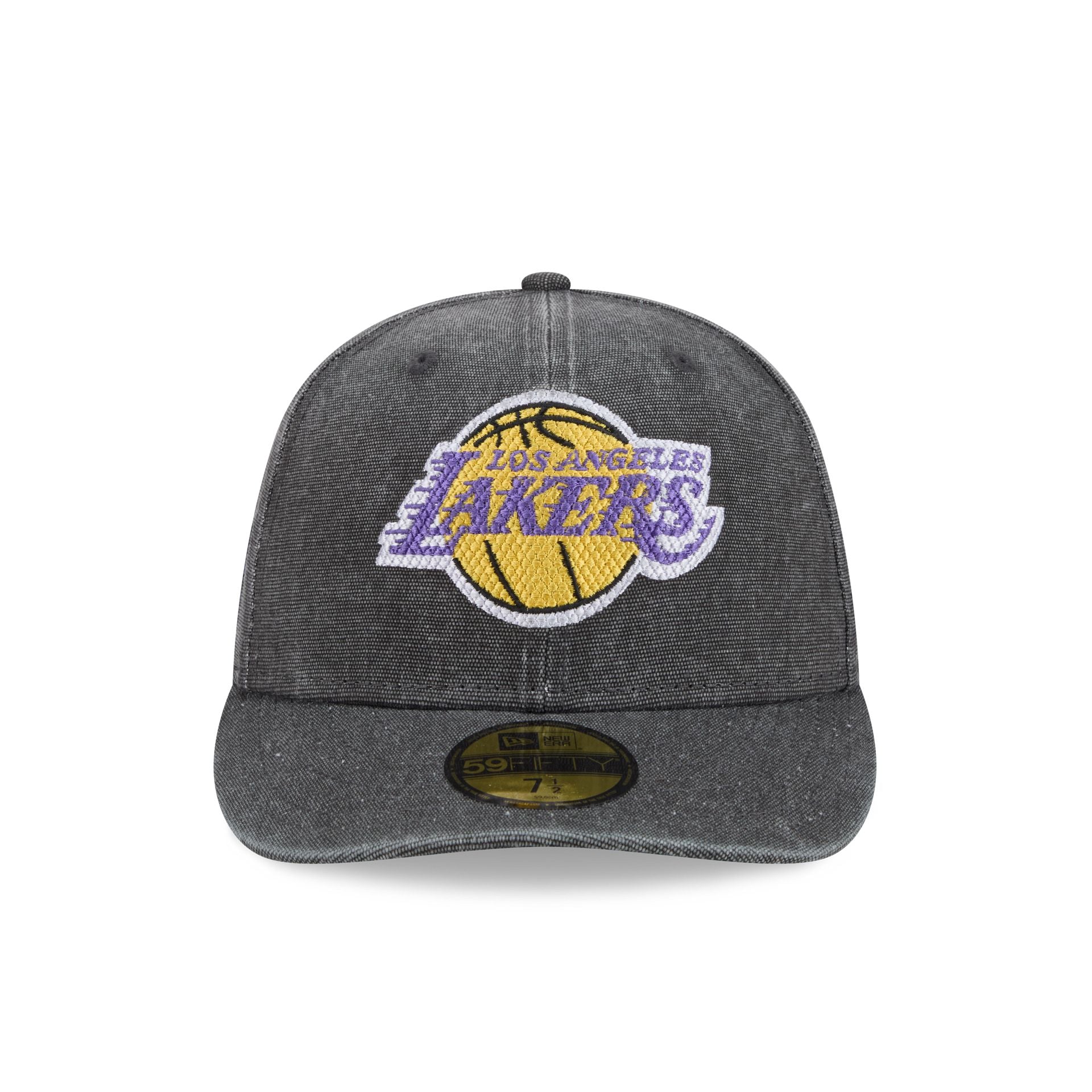 Los Angeles Lakers Hardwood Classics Diamond Stitch Black 59FIFTY Fitt - Image 2