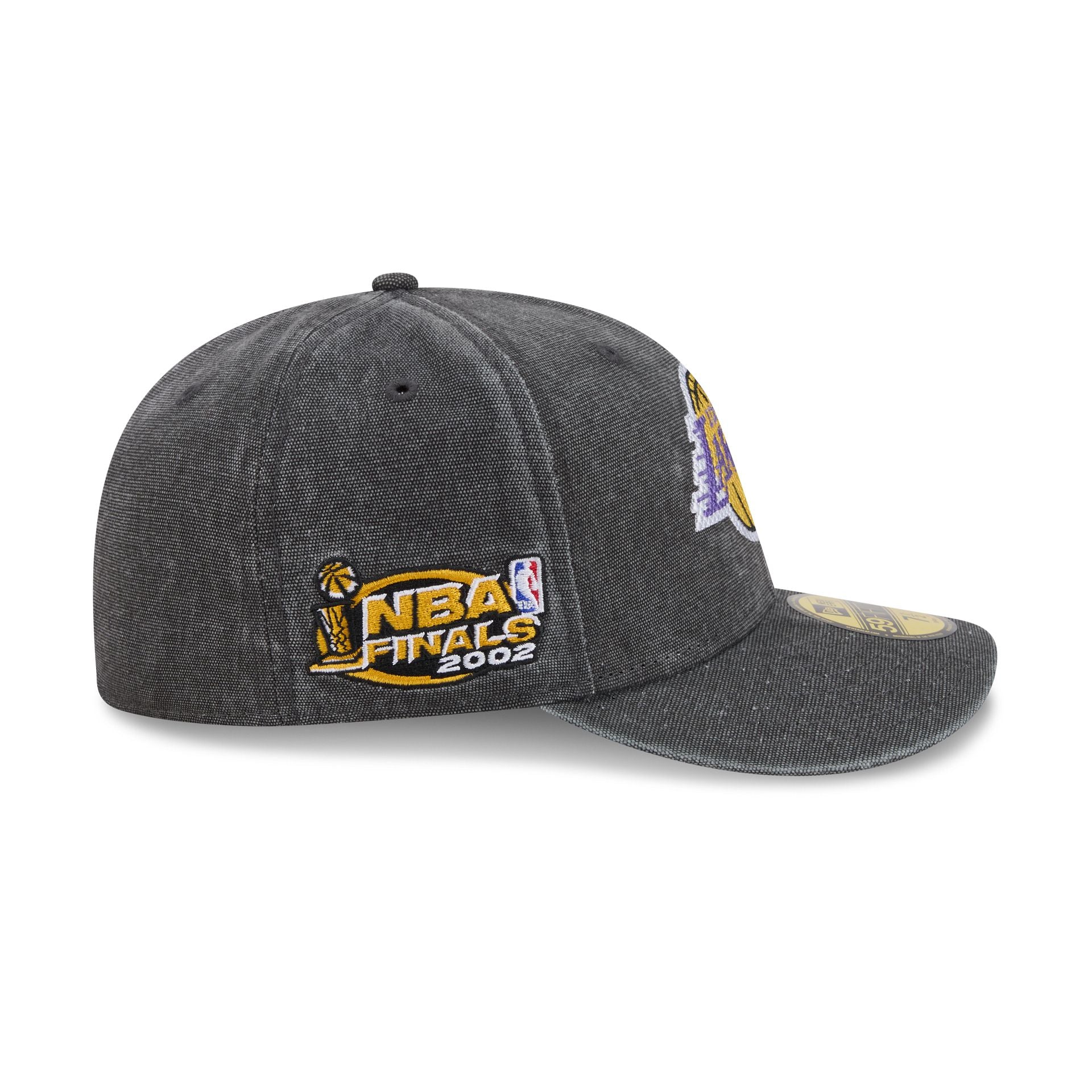 Los Angeles Lakers Hardwood Classics Diamond Stitch Black 59FIFTY Fitt - Image 4