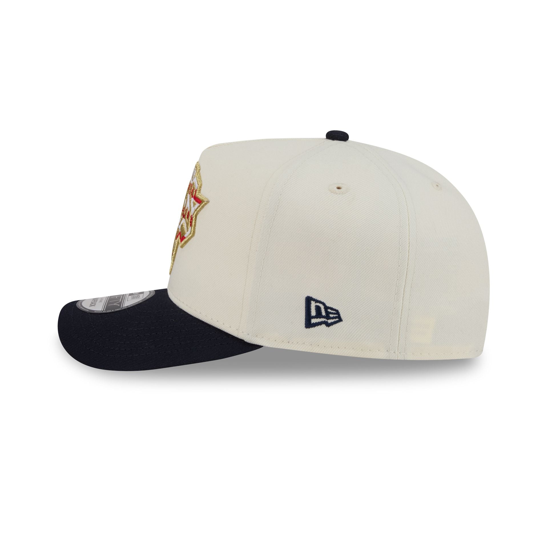 New York Knicks Chrome White Stars and Stripes 9FIFTY A-Frame Snapback Hat - Image 5