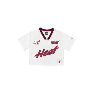 Miami Heat Sport Classics Women's Cropped White T-Shirt