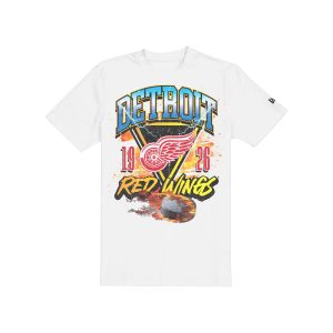 Detroit Red Wings Lifestyle Graphics Fireball White T-Shirt