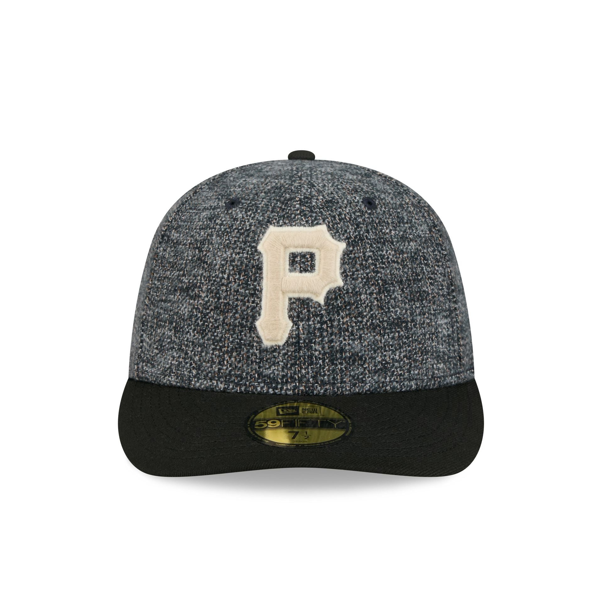 Pittsburgh Pirates Three Looms Tweedy Cotton Black 59FIFTY Fitted Hat - Image 2
