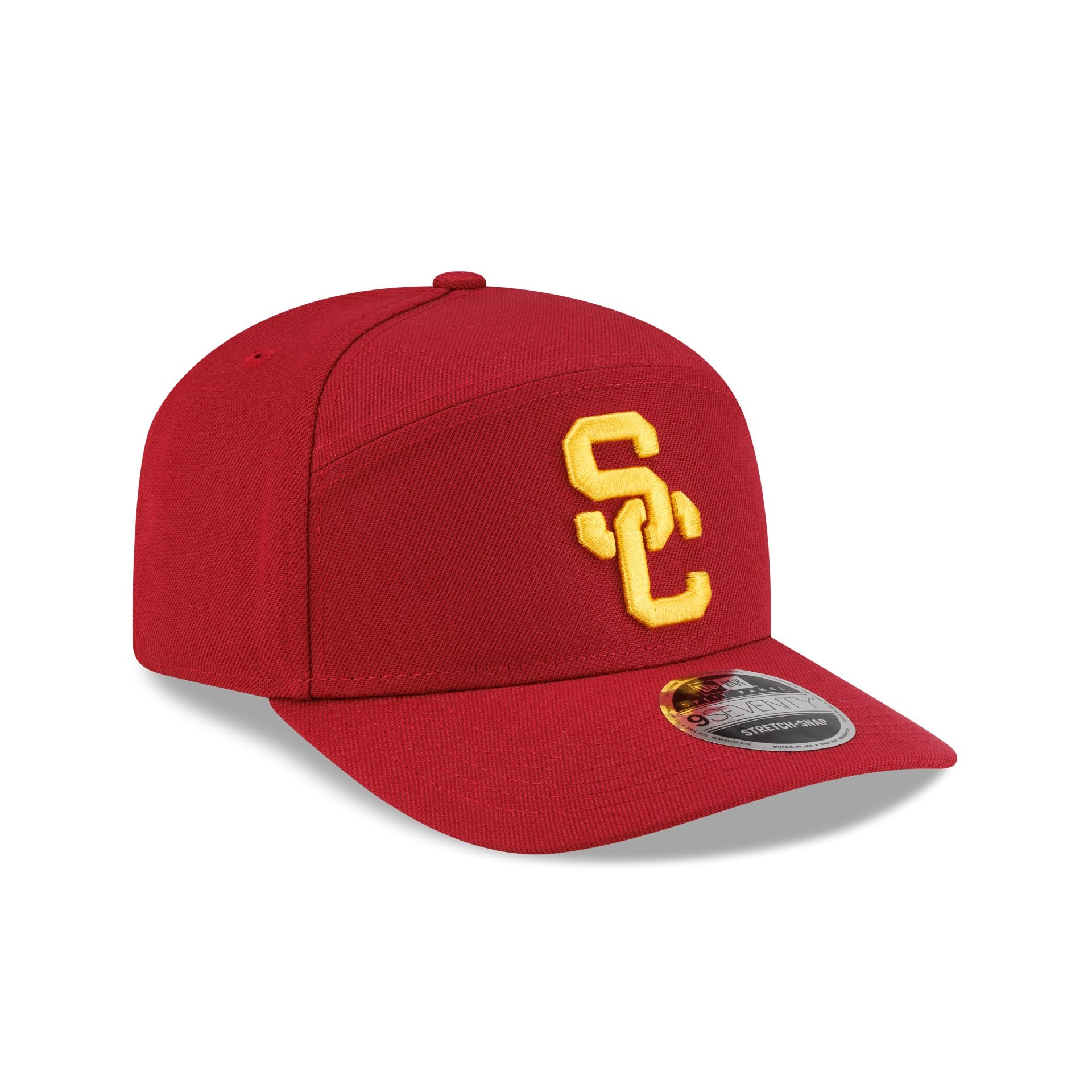 USC Trojans Poly Split Panel 9SEVENTY Stretch-Snap Hat - Image 3