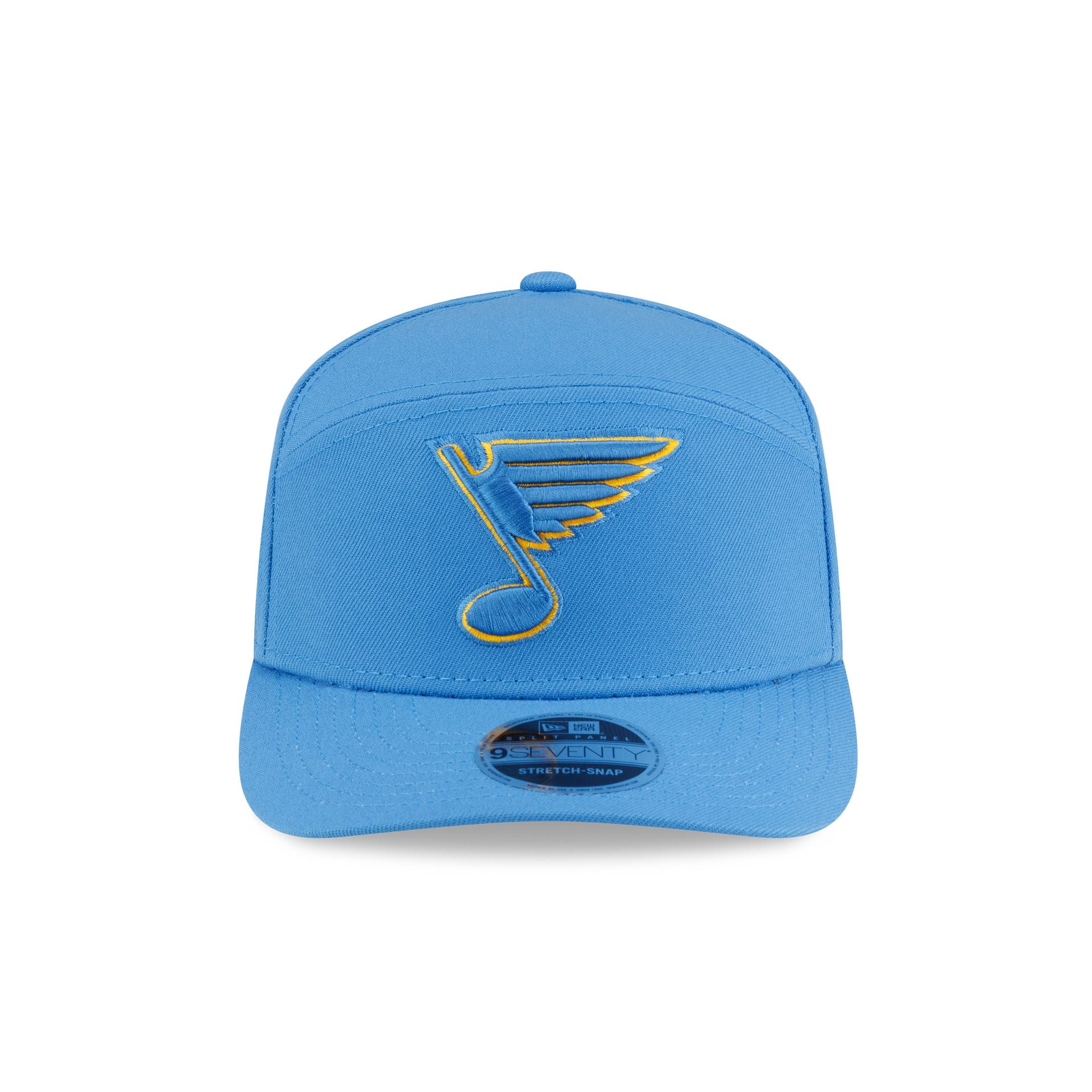 St. Louis Blues Poly Split Panel 9SEVENTY Stretch-Snap Hat - Image 2