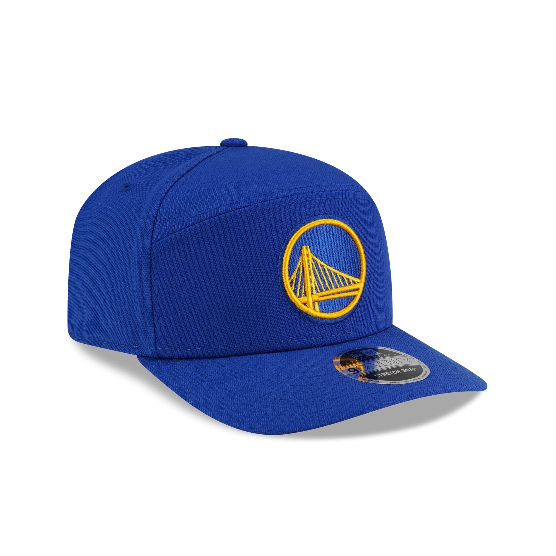 Golden State Warriors Poly Split Panel 9SEVENTY Stretch-Snap Hat - Image 3