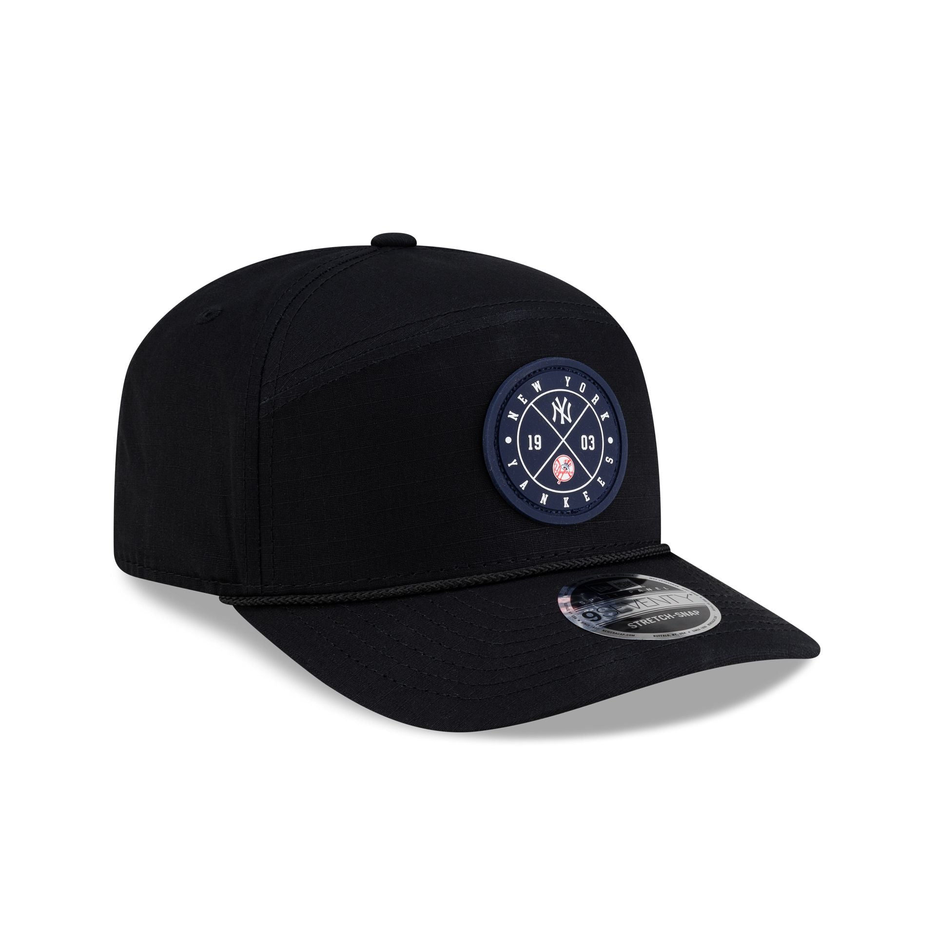 New York Yankees Cotton Ripstop Split Panel 9SEVENTY Stretch-Snap Hat - Image 3