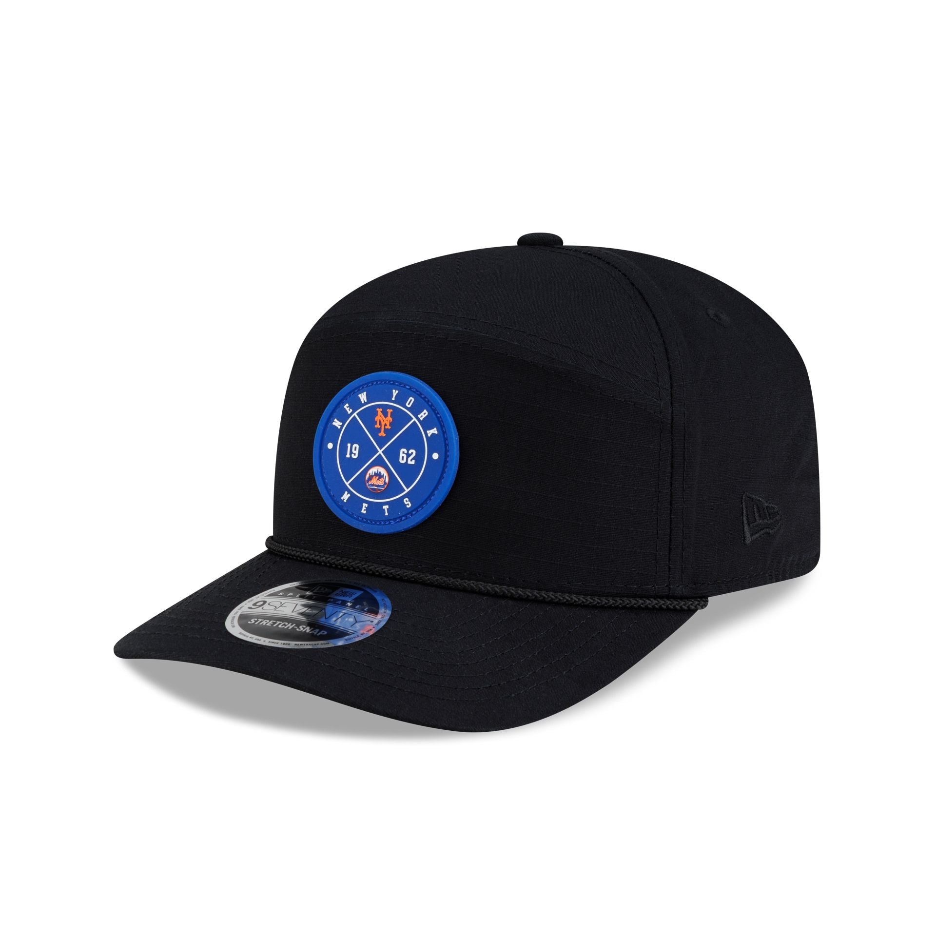 New York Mets Cotton Ripstop Split Panel 9SEVENTY Stretch-Snap Hat - Image 2