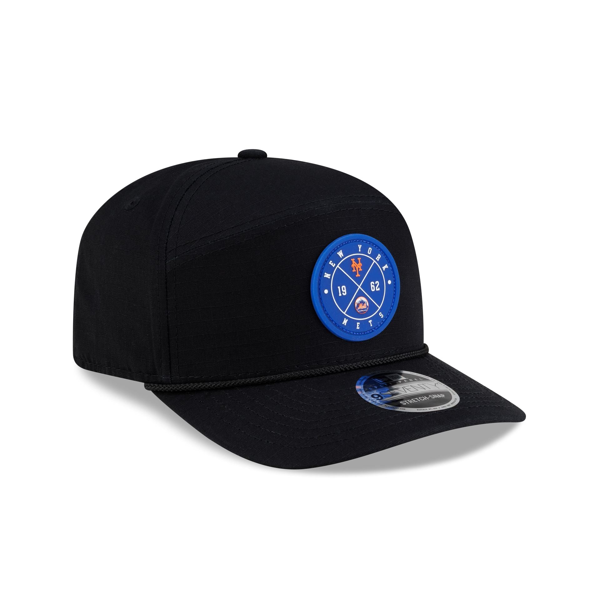 New York Mets Cotton Ripstop Split Panel 9SEVENTY Stretch-Snap Hat - Image 6