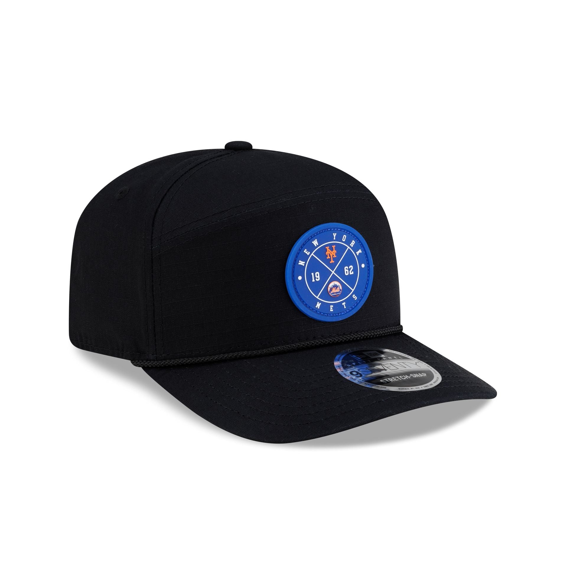 New York Mets Cotton Ripstop Split Panel 9SEVENTY Stretch-Snap Hat - Image 5