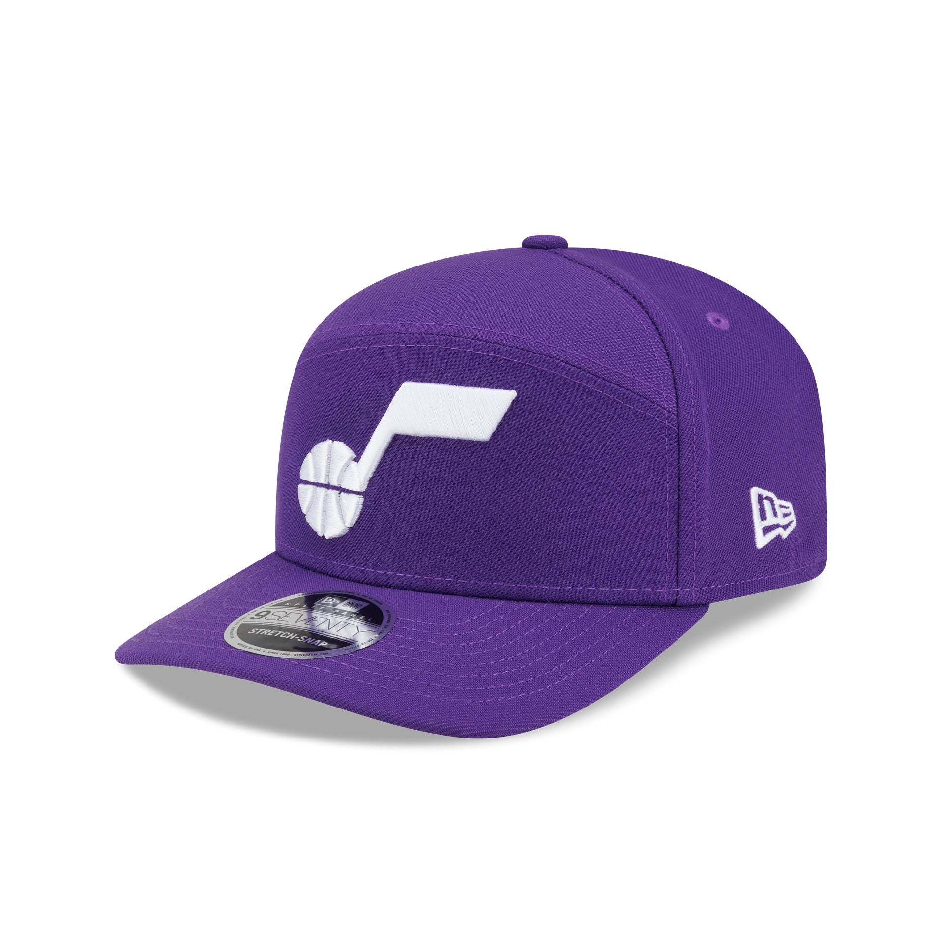Utah Jazz Poly Split Panel 9SEVENTY Stretch-Snap Hat