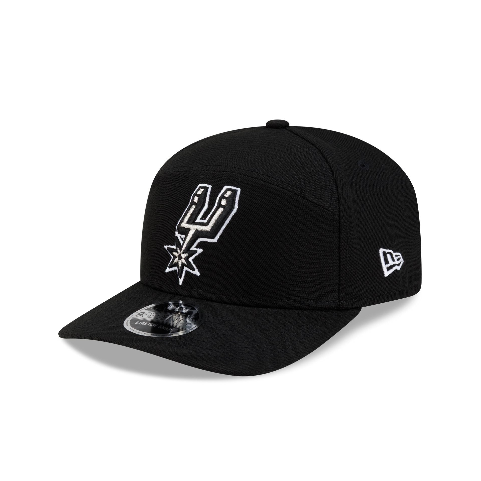 San Antonio Spurs Poly Split Panel 9SEVENTY Stretch-Snap Hat