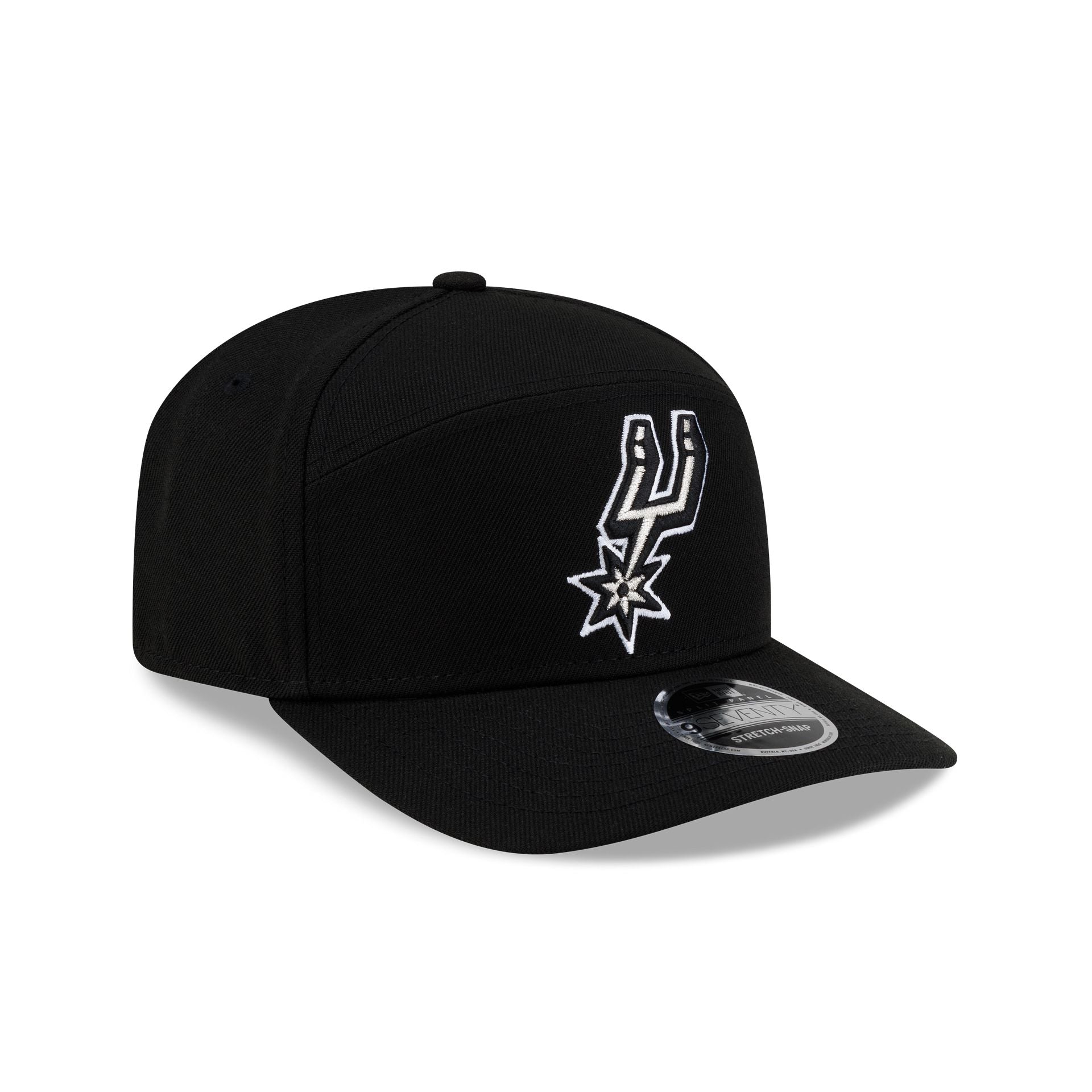 San Antonio Spurs Poly Split Panel 9SEVENTY Stretch-Snap Hat - Image 3