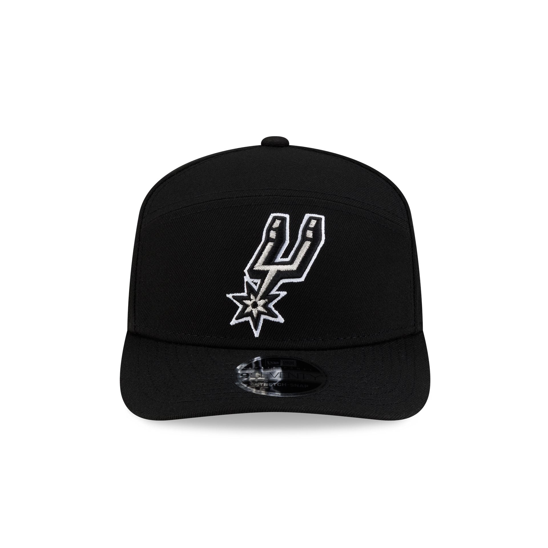 San Antonio Spurs Poly Split Panel 9SEVENTY Stretch-Snap Hat - Image 2