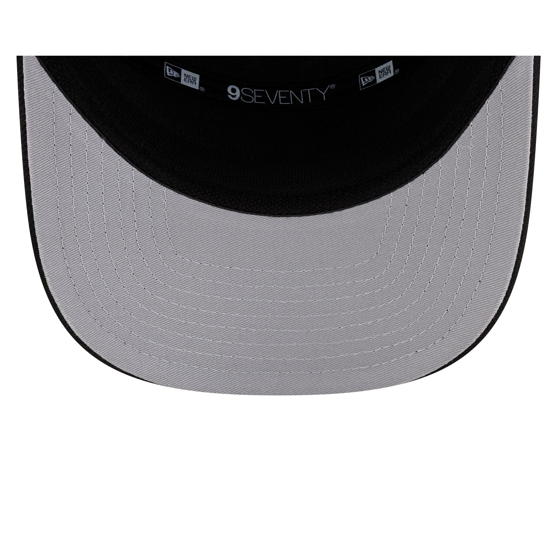 San Antonio Spurs Poly Split Panel 9SEVENTY Stretch-Snap Hat - Image 7