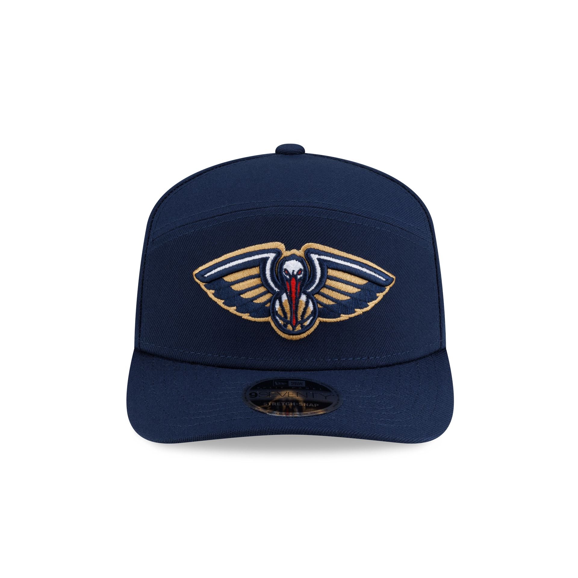 New Orleans Pelicans Poly Split Panel 9SEVENTY Stretch-Snap Hat - Image 2