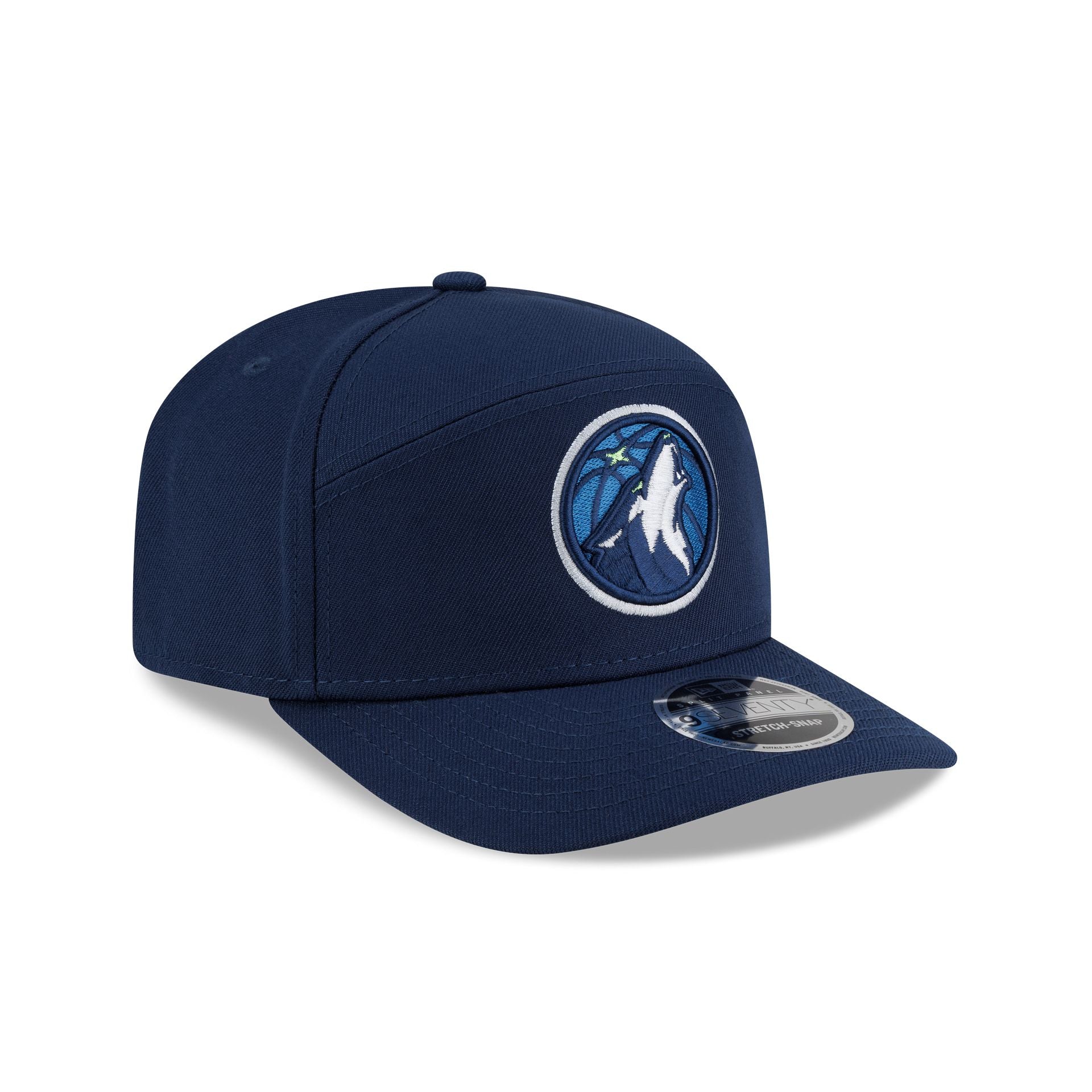 Minnesota Timberwolves Poly Split Panel 9SEVENTY Stretch-Snap Hat - Image 3