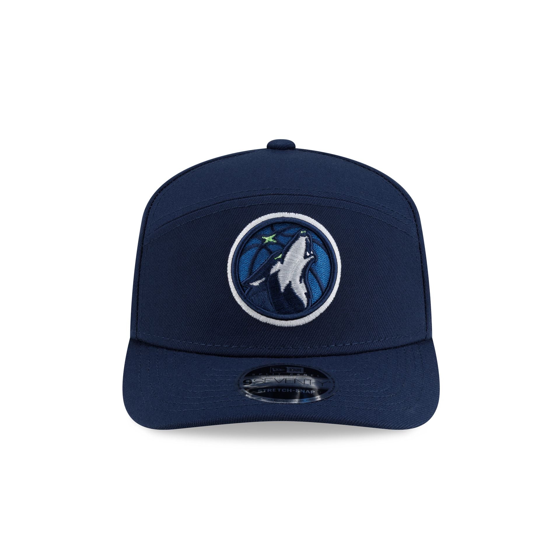 Minnesota Timberwolves Poly Split Panel 9SEVENTY Stretch-Snap Hat - Image 2