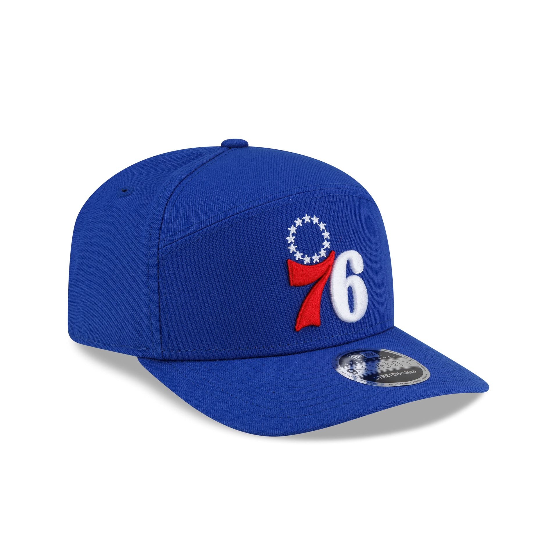 Philadelphia 76ers Poly Split Panel 9SEVENTY Stretch-Snap Hat - Image 3