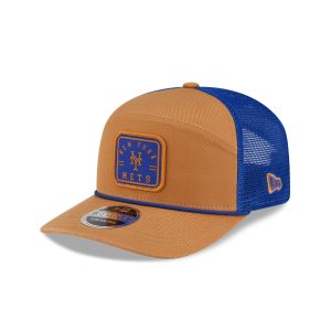 New York Mets Light Bronze Split Panel 9SEVENTY Trucker Hat