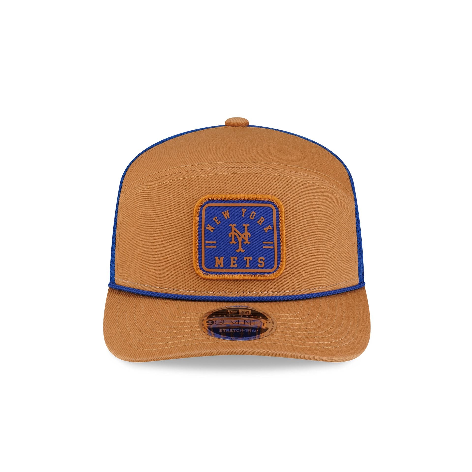 New York Mets Light Bronze Split Panel 9SEVENTY Trucker Hat - Image 2