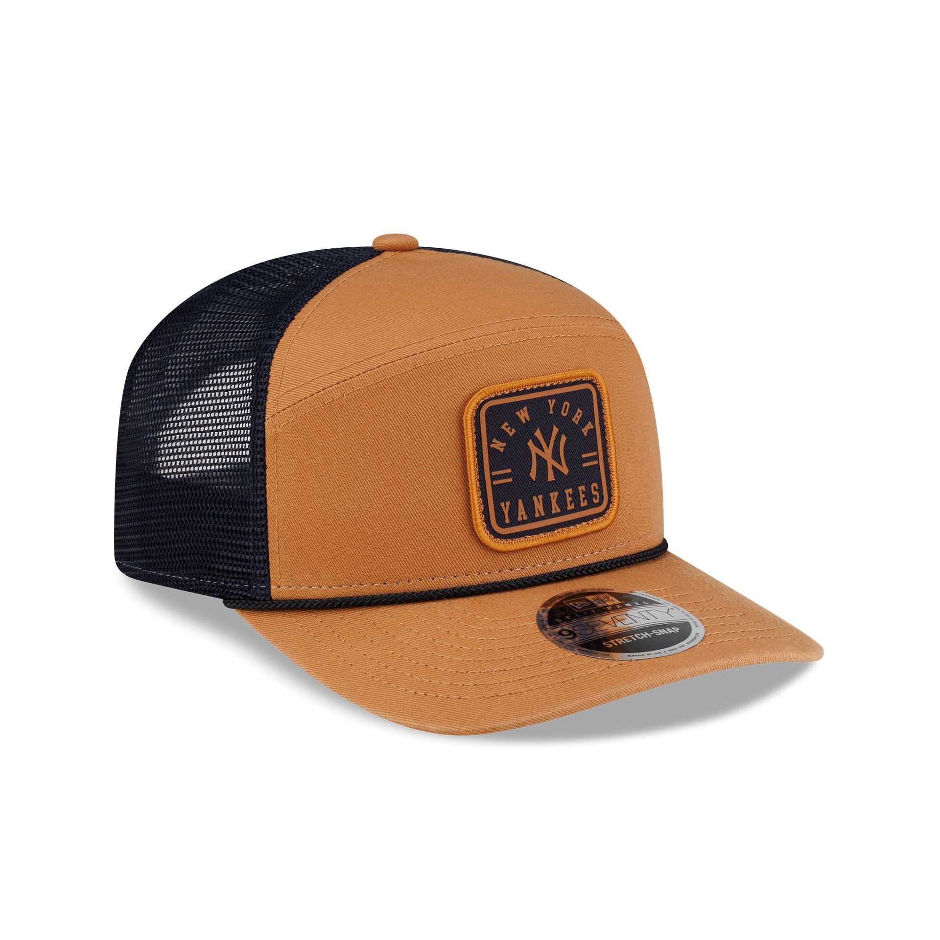 New York Yankees Light Bronze Split Panel 9SEVENTY Trucker Hat - Image 3