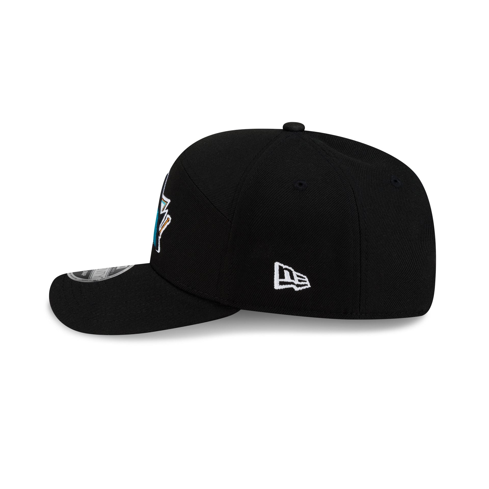San Jose Sharks Poly Split Panel 9SEVENTY Stretch-Snap Hat - Image 4