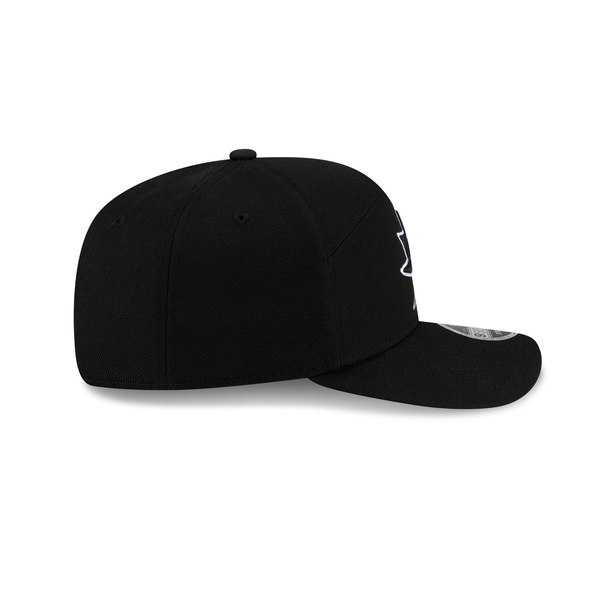 San Jose Sharks Poly Split Panel 9SEVENTY Stretch-Snap Hat - Image 5