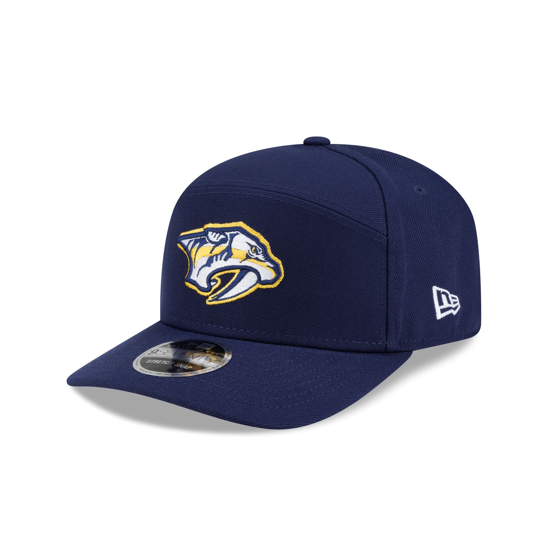 Nashville Predators Poly Split Panel 9SEVENTY Stretch-Snap Hat
