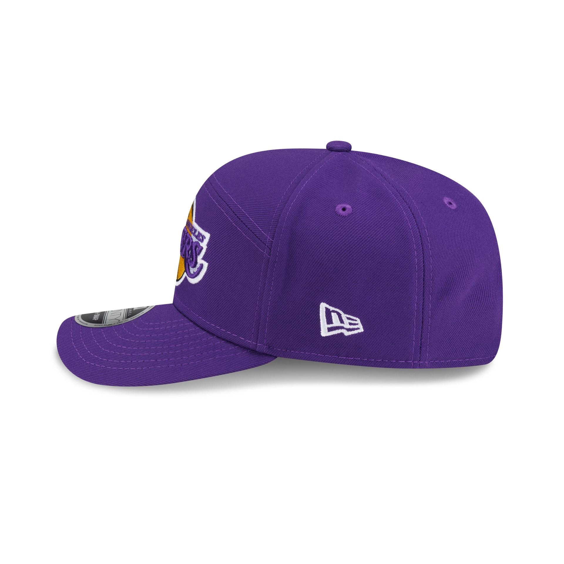 Los Angeles Lakers Poly Split Panel 9SEVENTY Stretch-Snap Hat - Image 4