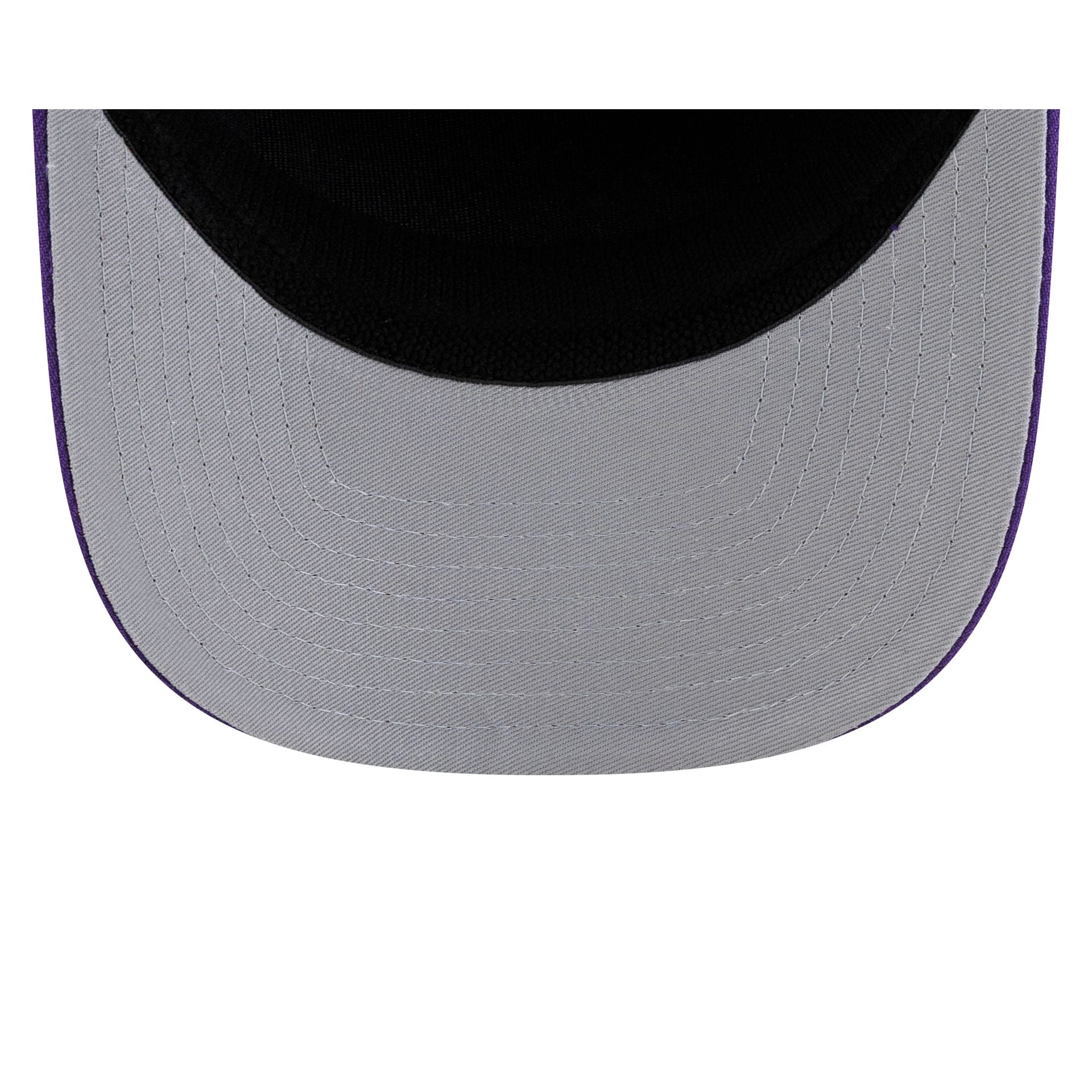 Los Angeles Lakers Poly Split Panel 9SEVENTY Stretch-Snap Hat - Image 7