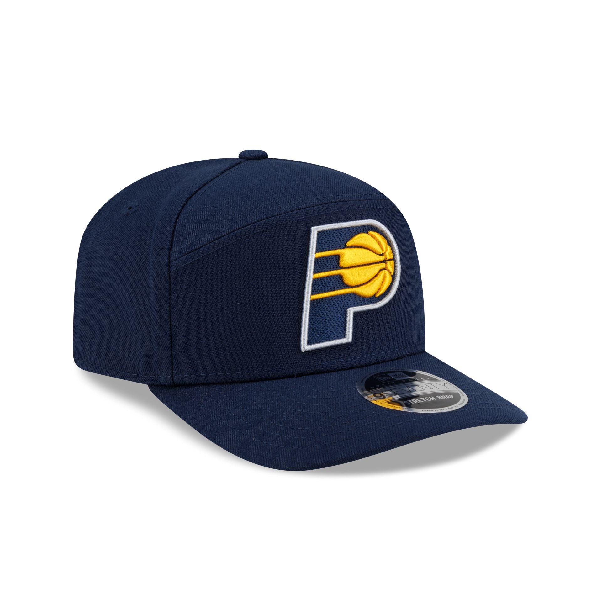 Indiana Pacers Poly Split Panel 9SEVENTY Stretch-Snap Hat - Image 3
