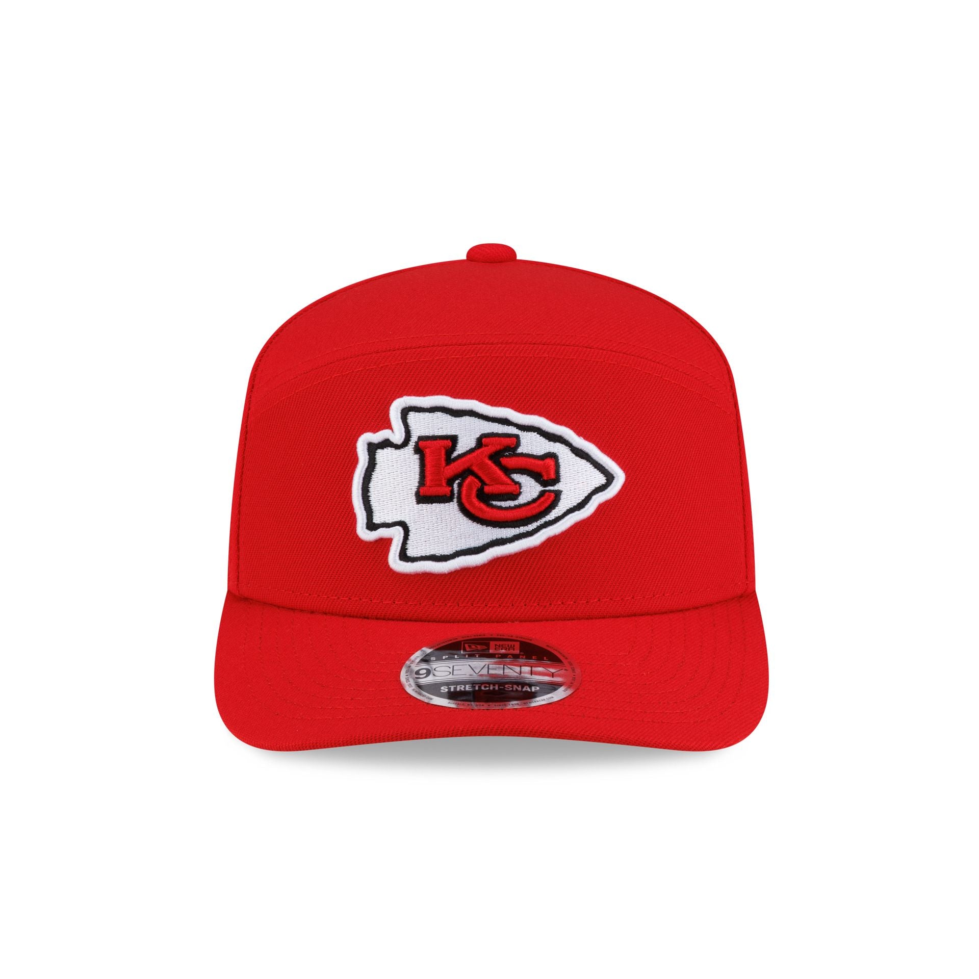 Kansas City Chiefs Poly Split Panel 9SEVENTY Stretch-Snap Hat - Image 2