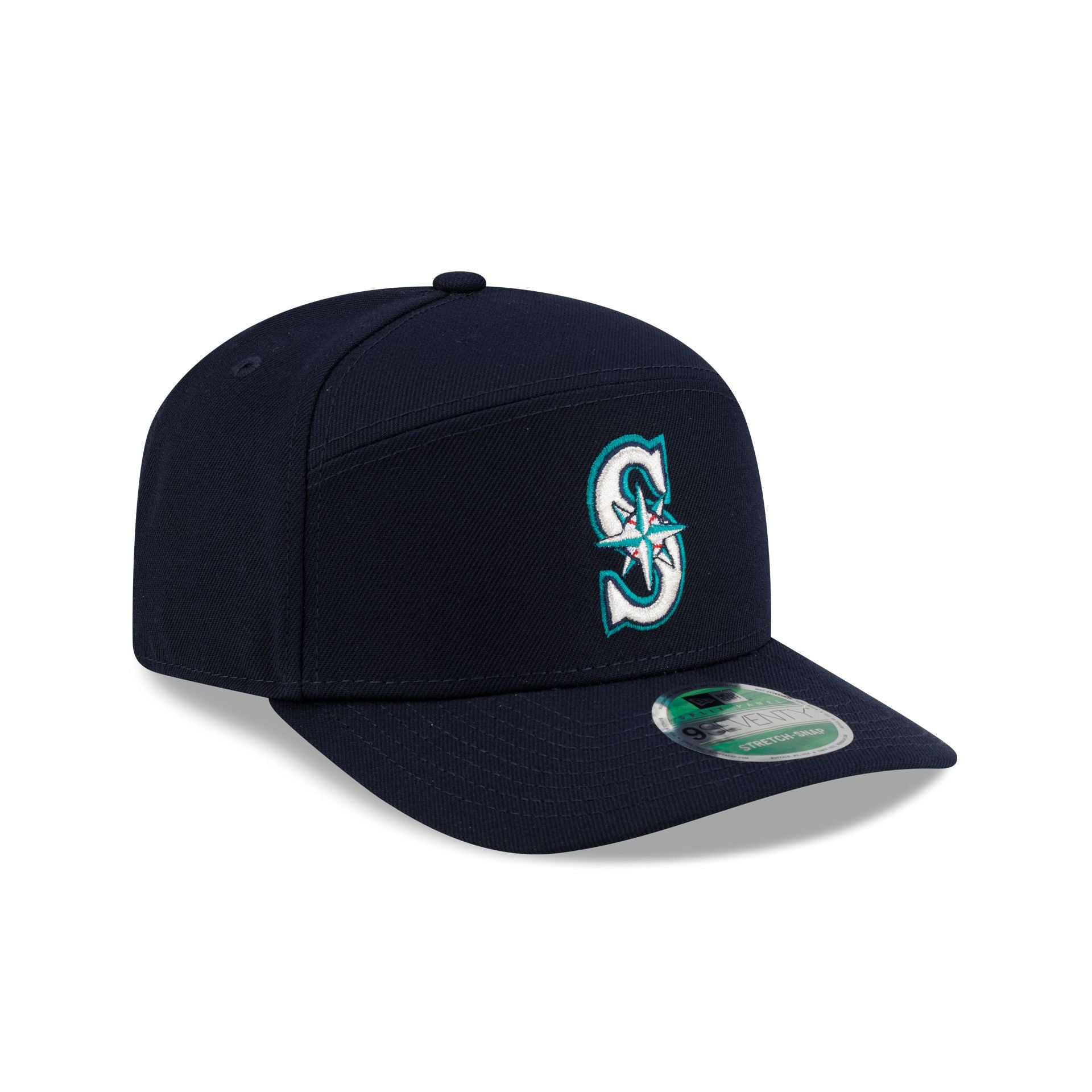 Seattle Mariners Player Replica Game Split Panel 9SEVENTY Stretch-Snap Hat - Image 3