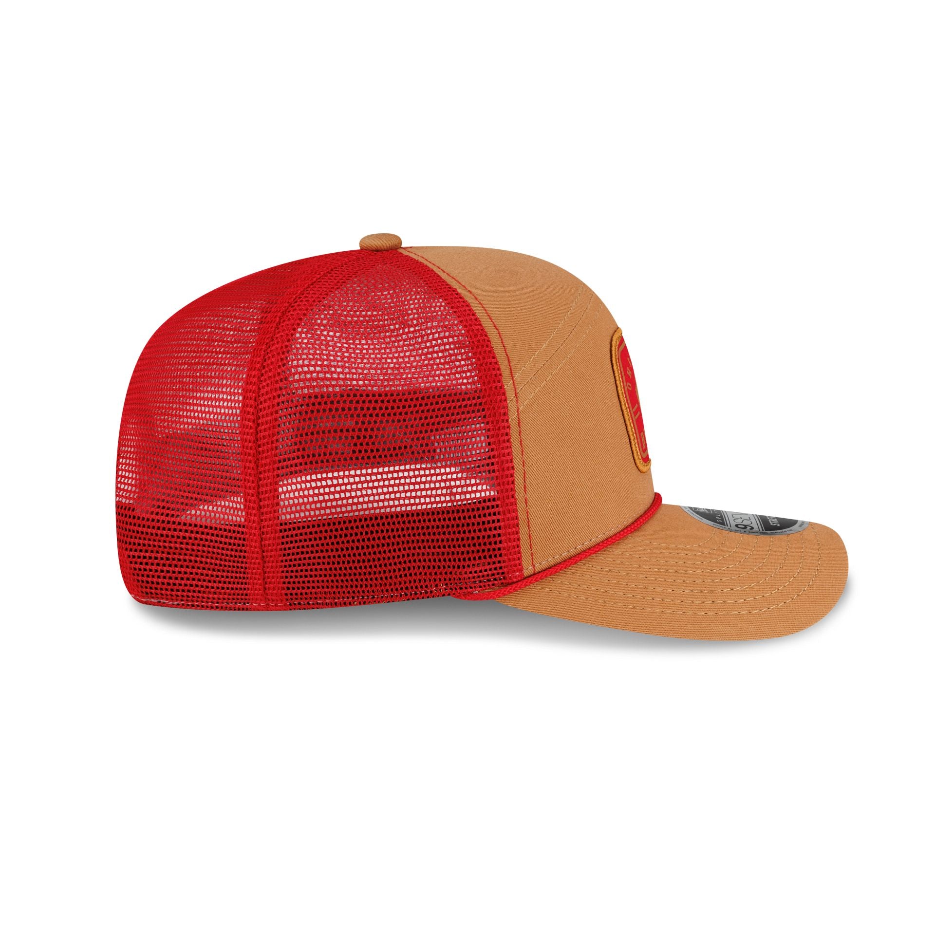 Ohio State Buckeyes Light Bronze Split Panel 9SEVENTY Trucker Hat - Image 5